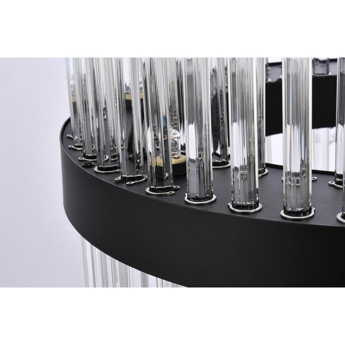 Shown in Black finish and Royal Cut Clear crystal