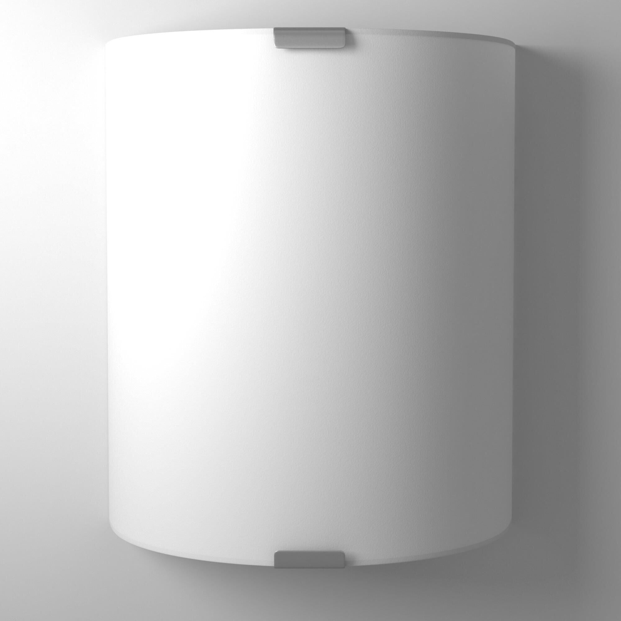 Shown in Chrome finish and Satin glass