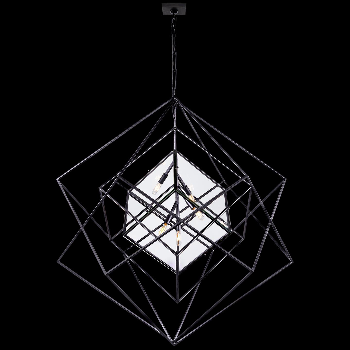 Kelly Wearstler Cubist 45 Inch 5 Light Chandelier by Visual Comfort Signature Collection