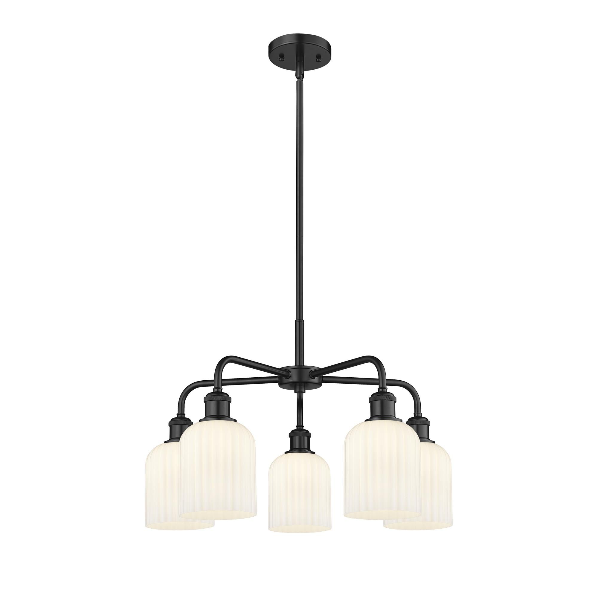 Shown in Matte Black finish and Gloss White shade
