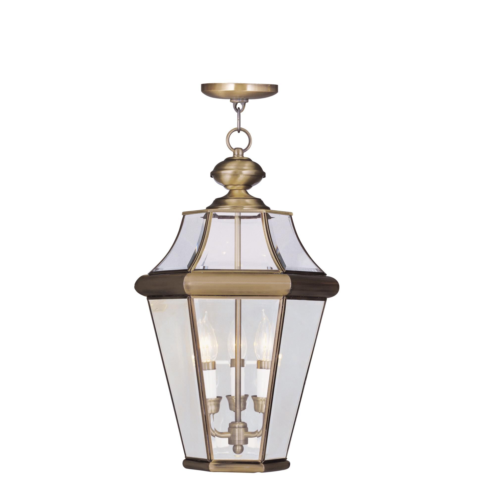 Georgetown 21 Inch Tall Outdoor Hanging Lantern by Livex Lighting