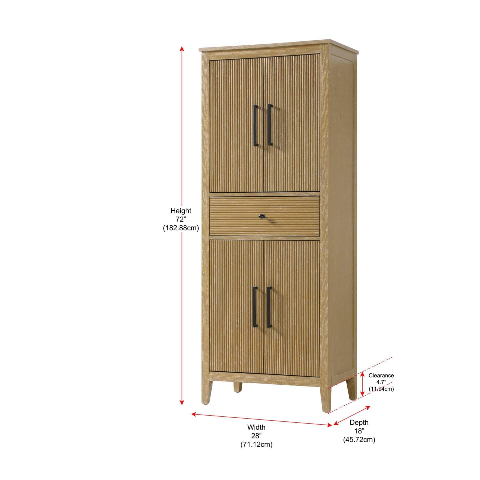 Blakely 72 Inch Storage Cabinet by Elegant Decor