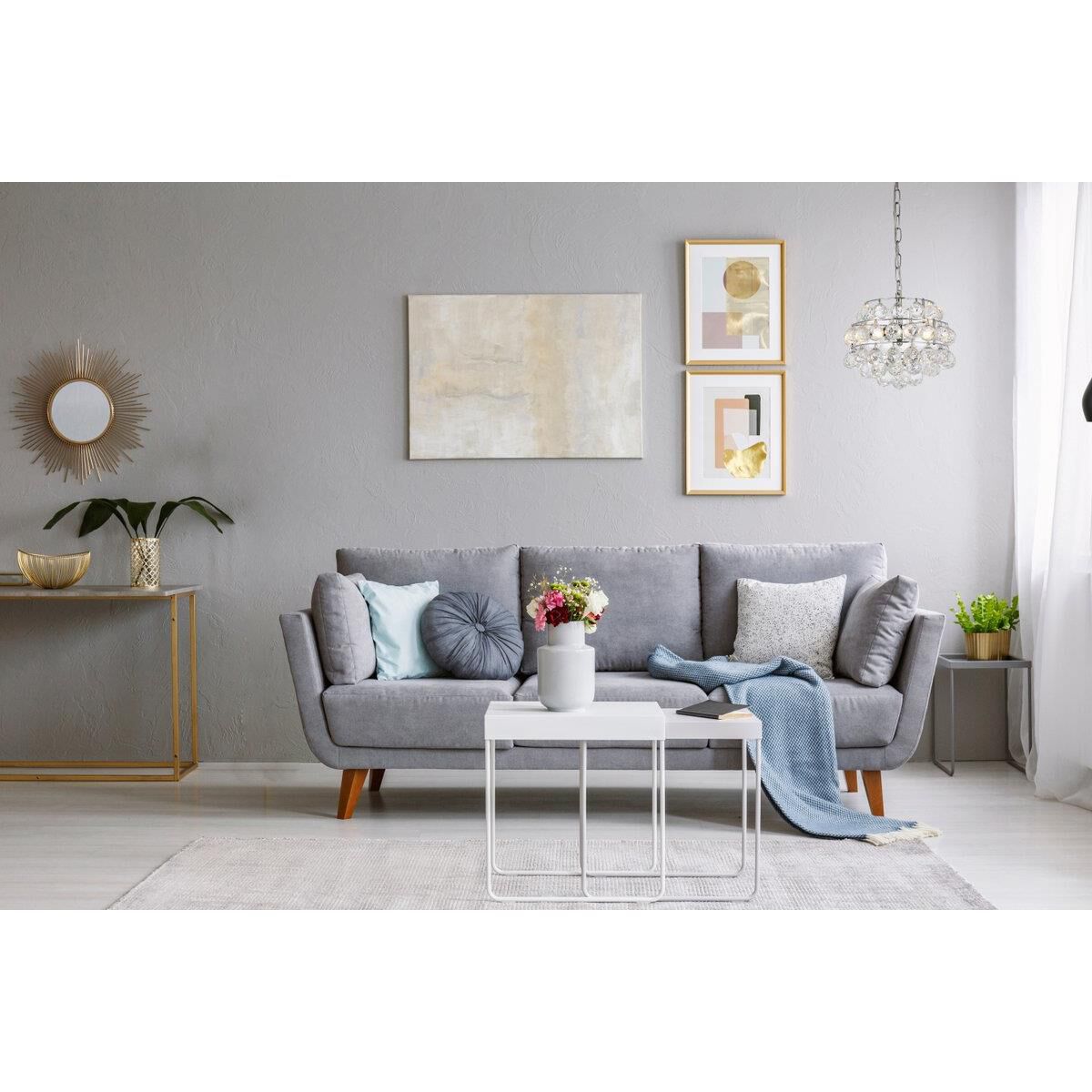 Shown in Chrome finish and Royal Cut Clear crystal