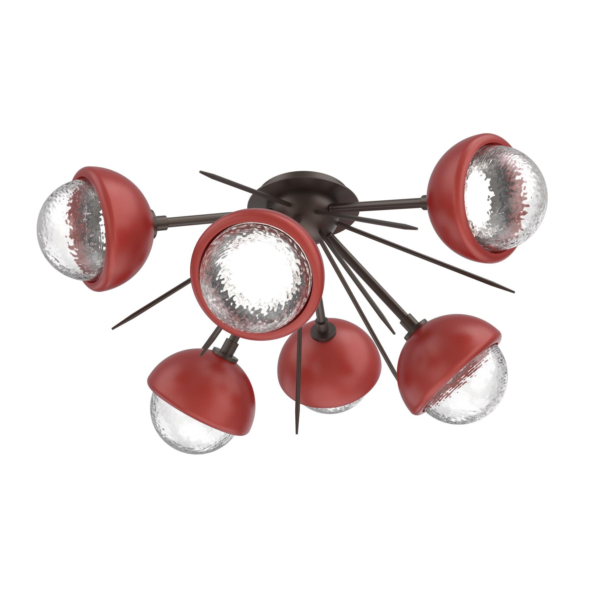 Levi Wilson Cabochon 28 Inch Semi Flush Mount by Hammerton Studio