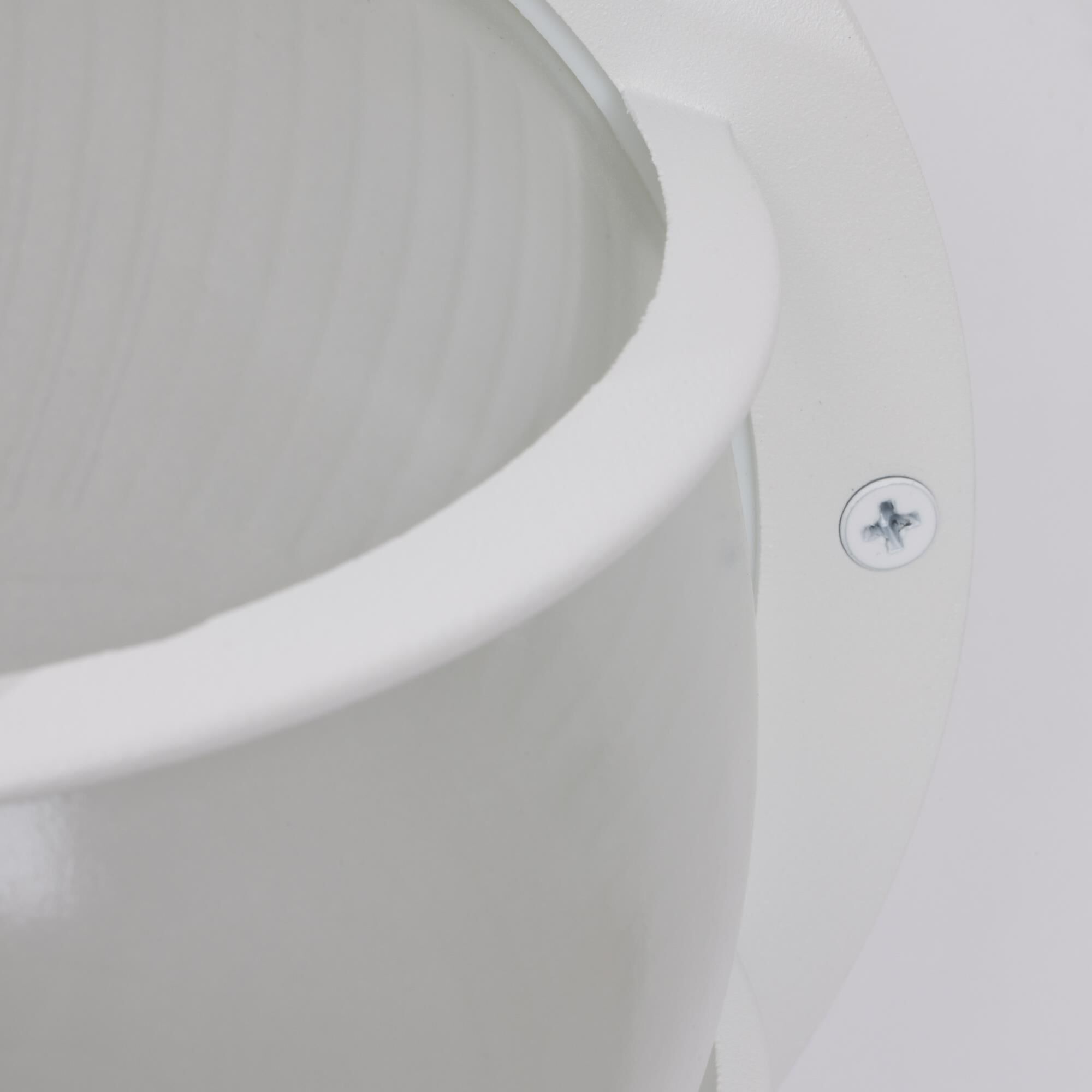 Shown in White finish