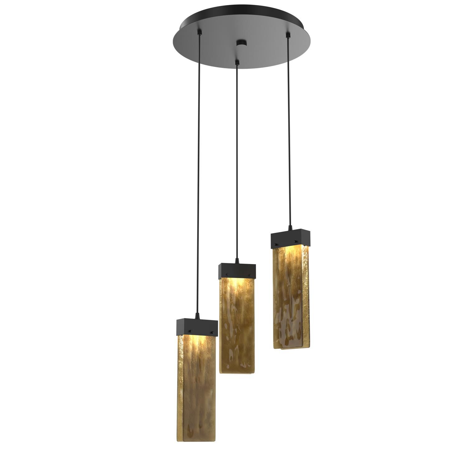 Parallel 16 Inch 3 Light LED Multi Light Pendant by Hammerton Studio