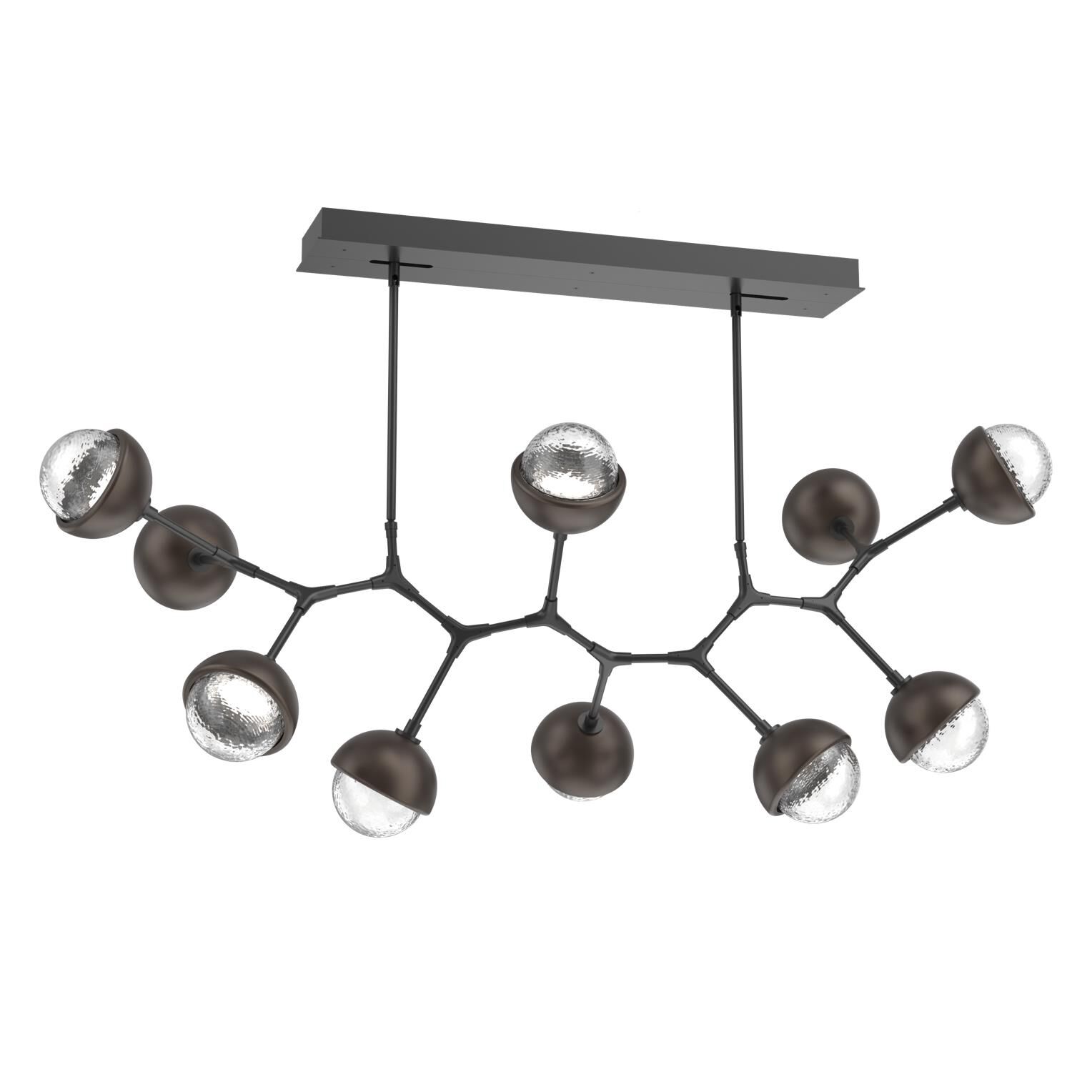 Levi Wilson Cabochon 56 Inch Linear Suspension Light by Hammerton Studio