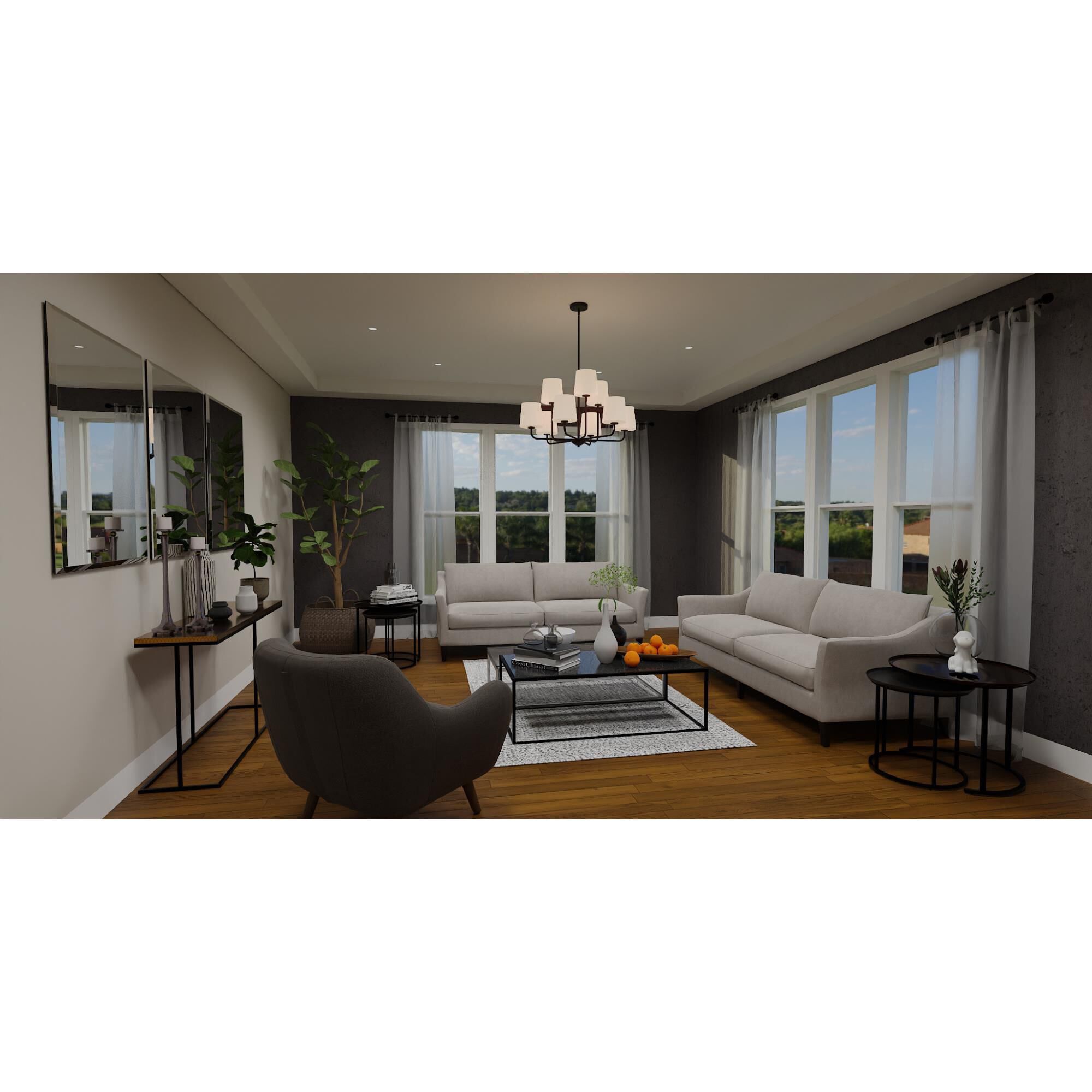 Shown in Matte Black finish and No Glass glass and White Fabric shade