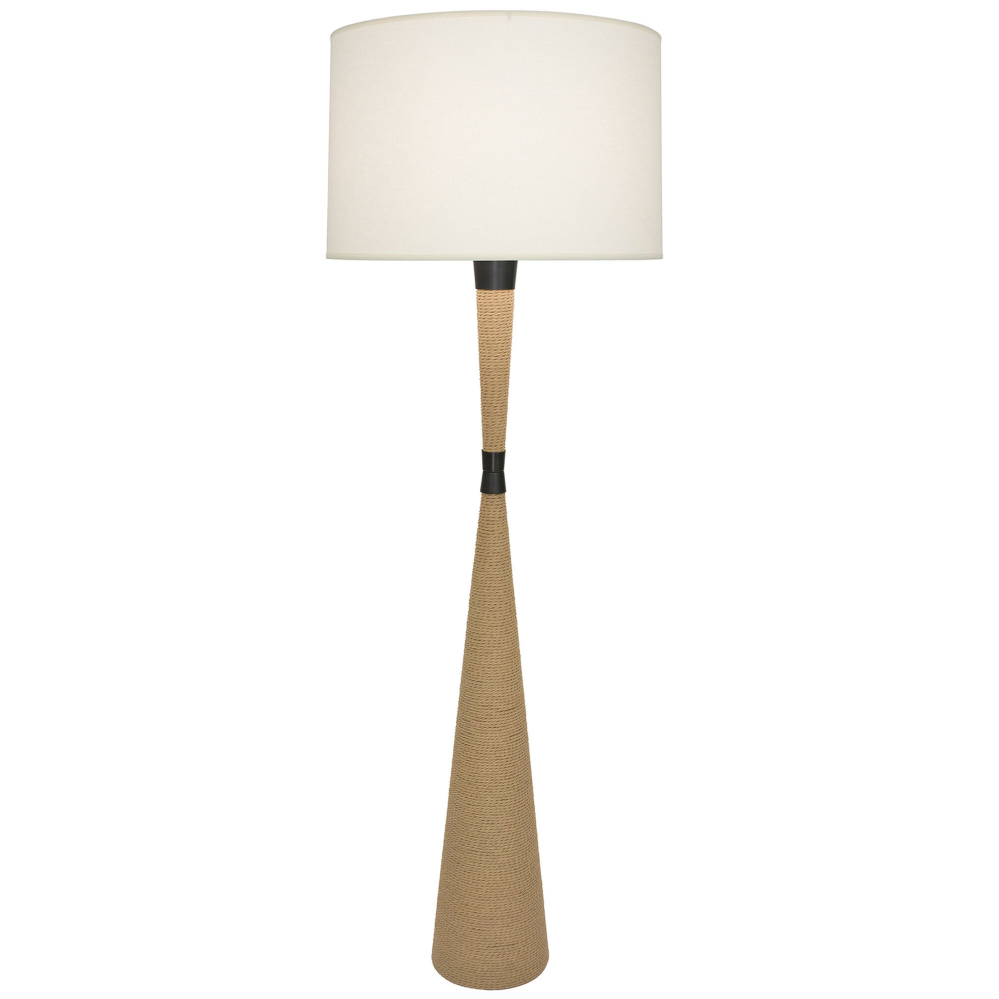 Shown in Natural Rope finish and White shade and Deep Patina Bronze accent