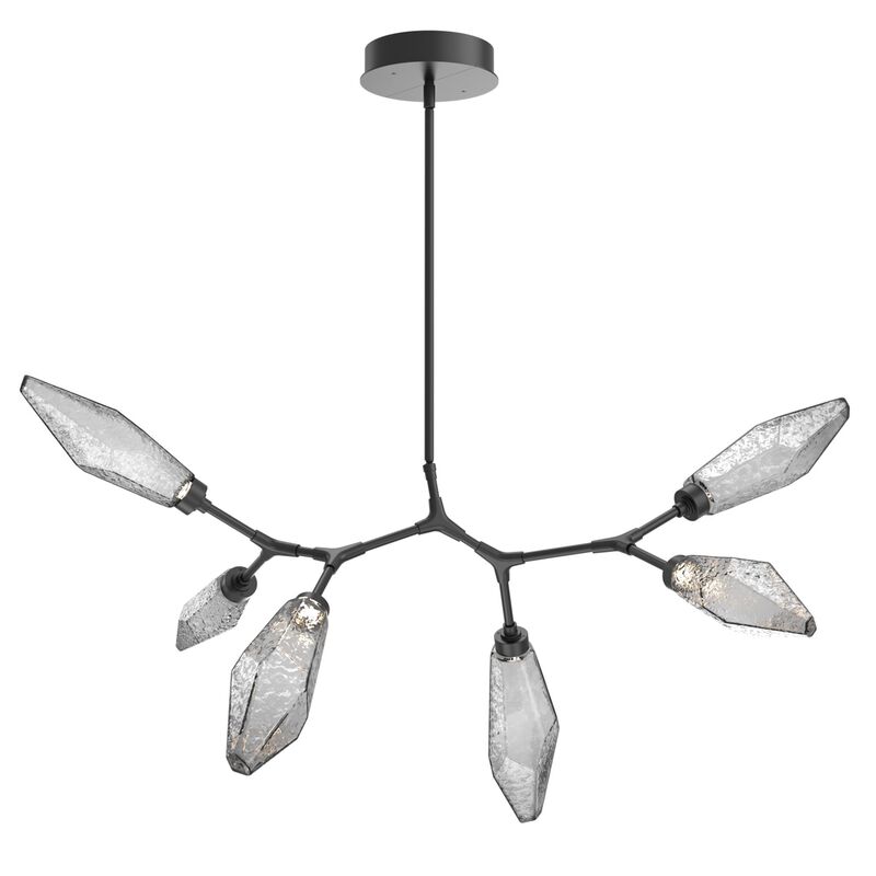 Rock Crystal Linear Suspension Light by Hammerton Studio
