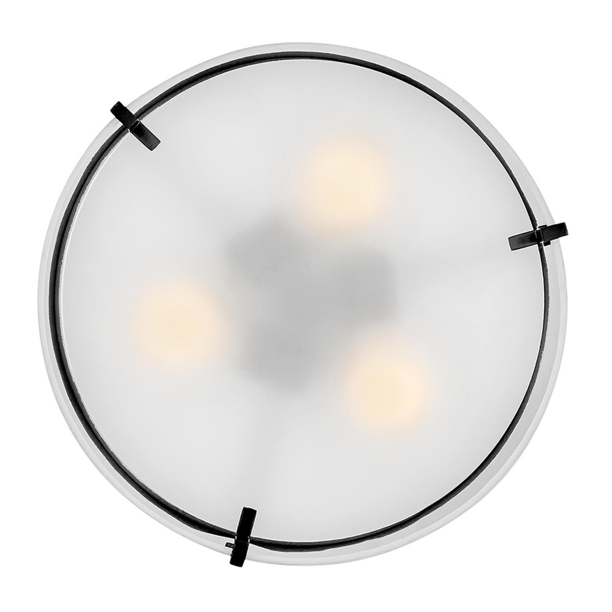 Halle 14 Inch 3 Light Semi Flush Mount,