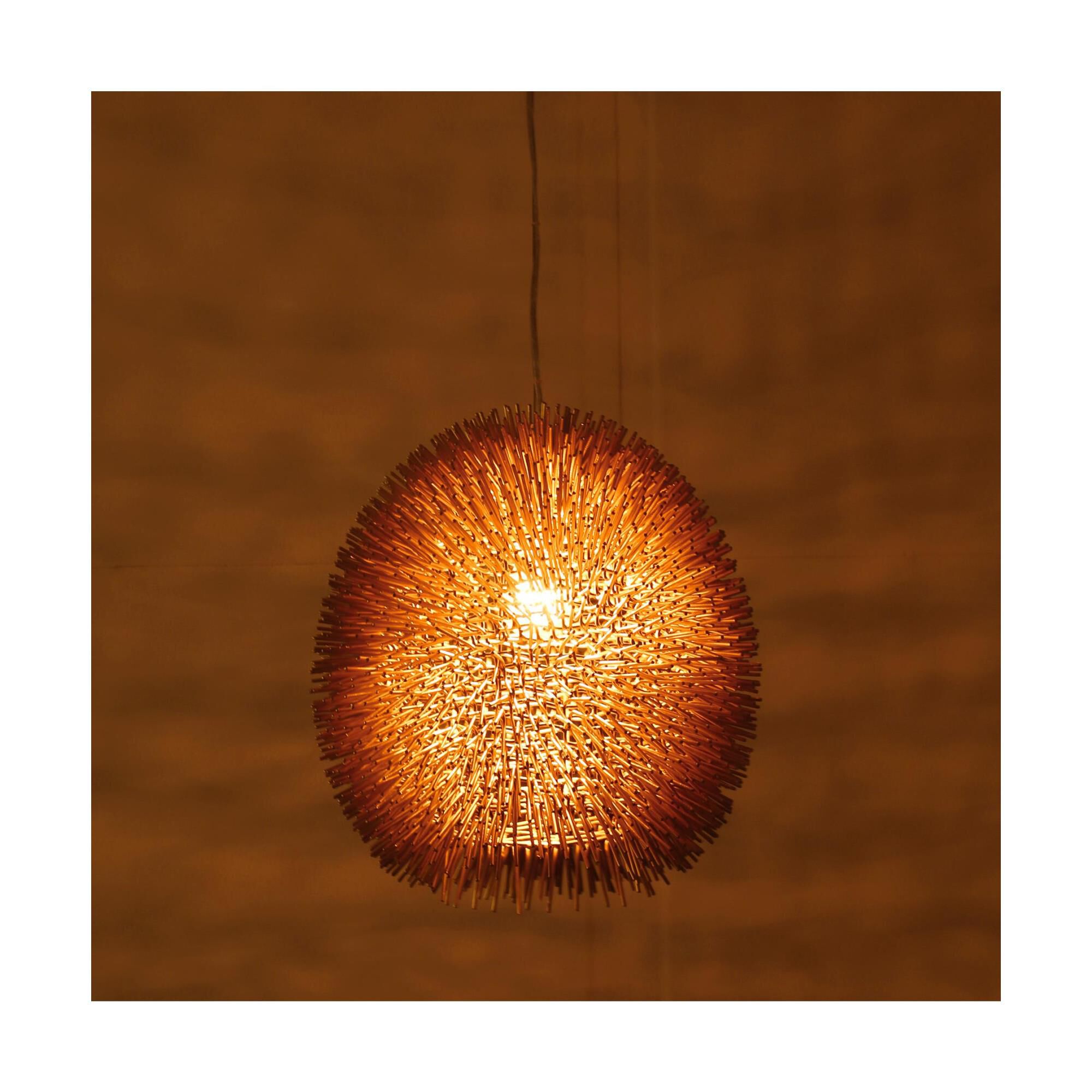 Shown in Gold finish and Recycled Steel shade