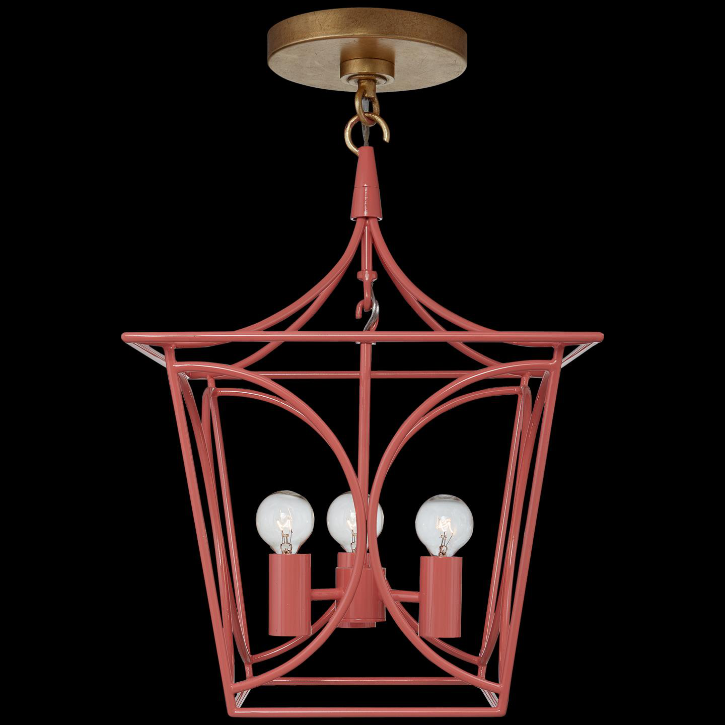 Shown in Coral And Gild finish and No Glass  glass and NO Shade  shade