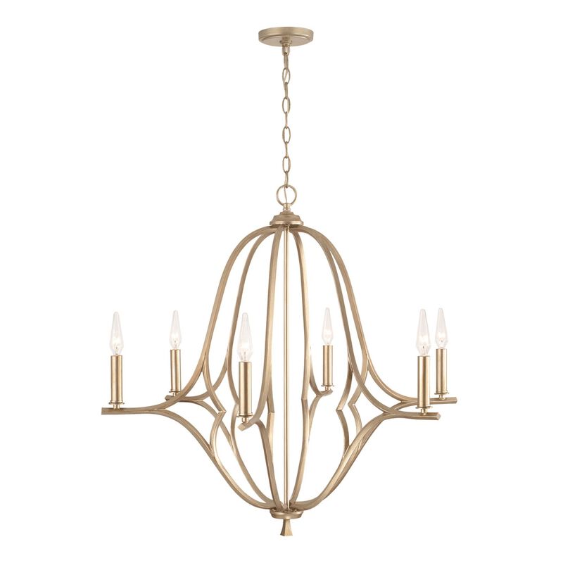 Claire 32 Inch 6 Light Chandelier by Capital Lighting Fixture Company