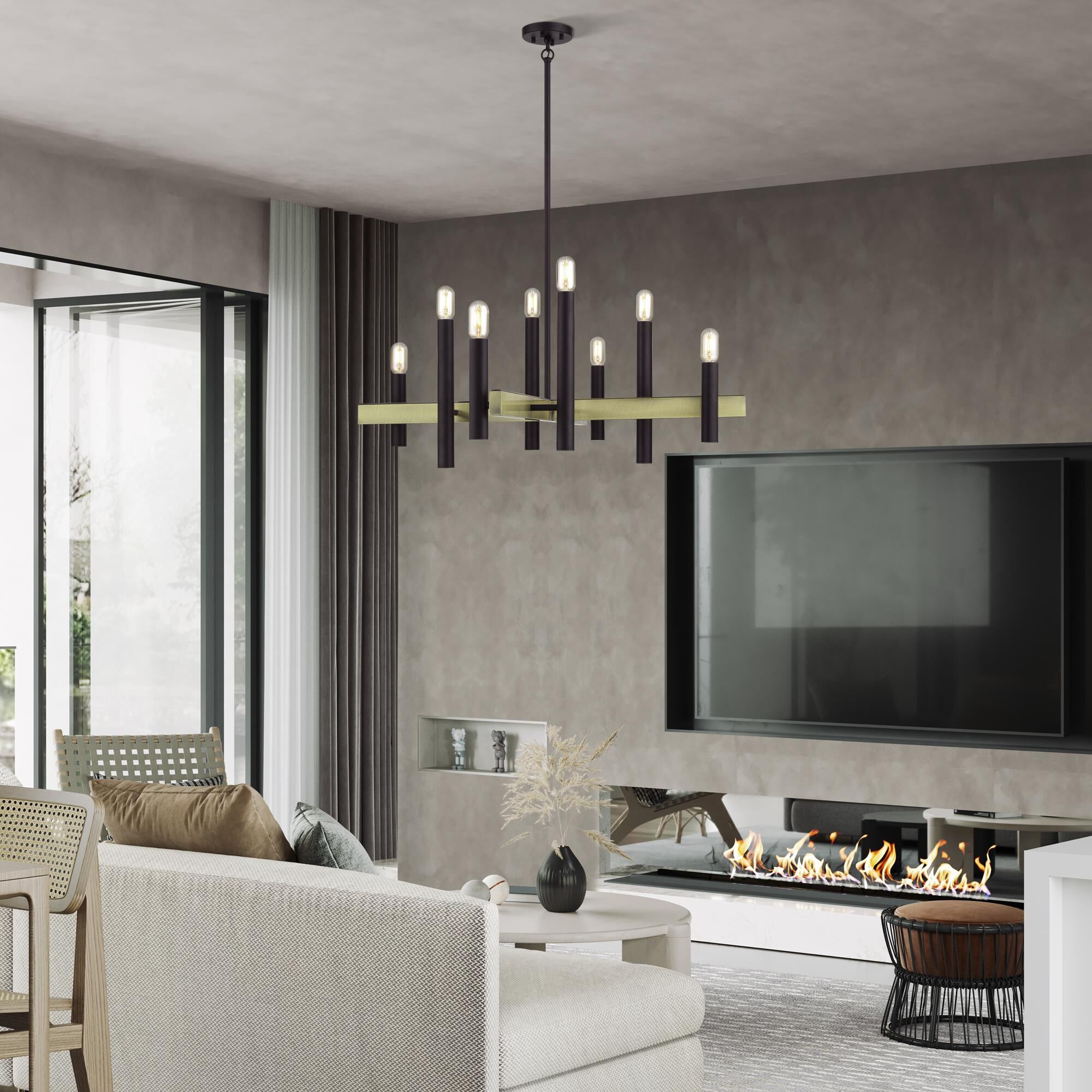 Helsinki 38 Inch Chandelier by Livex Lighting
