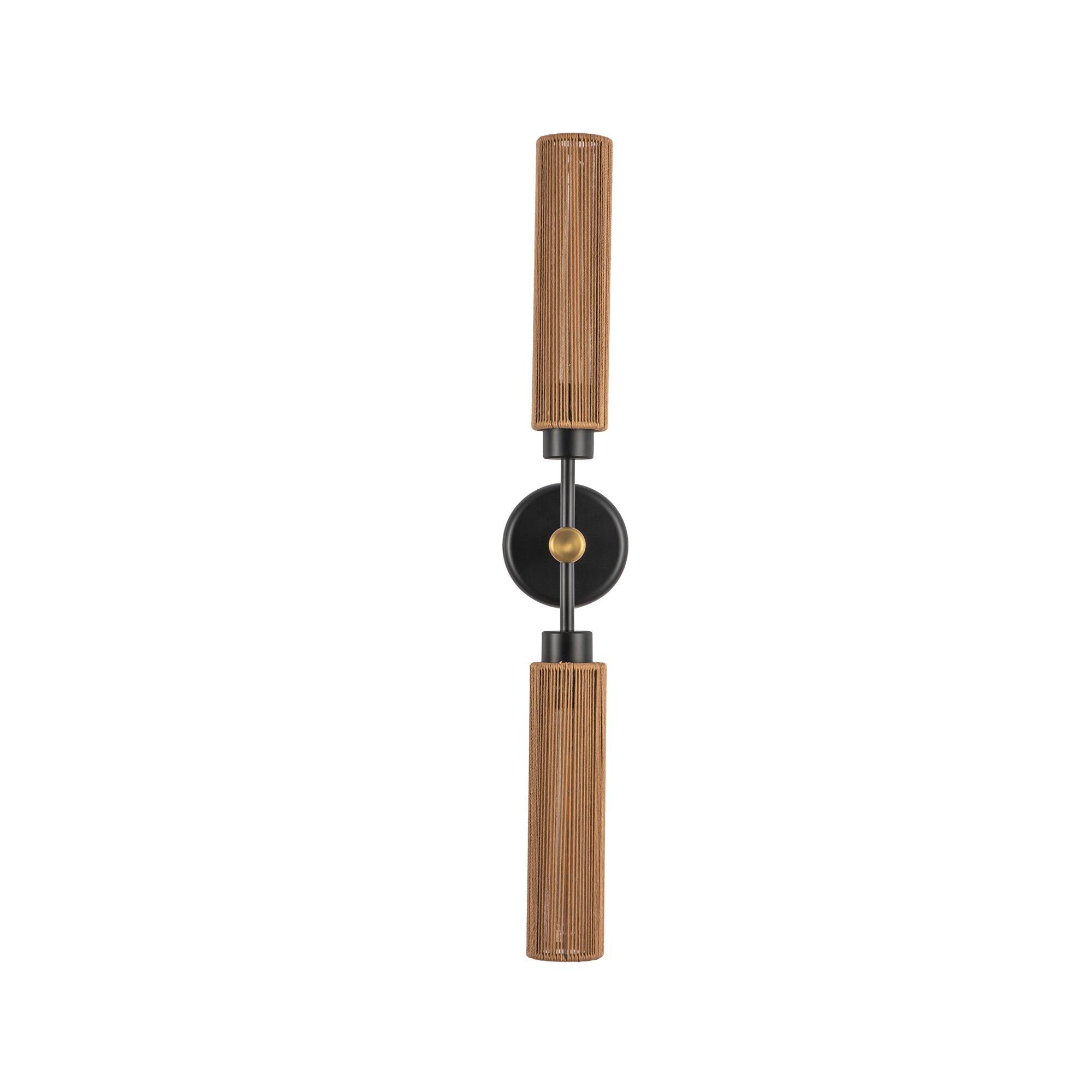 Shown in Matte Black finish and Tan Jute Cotton shade