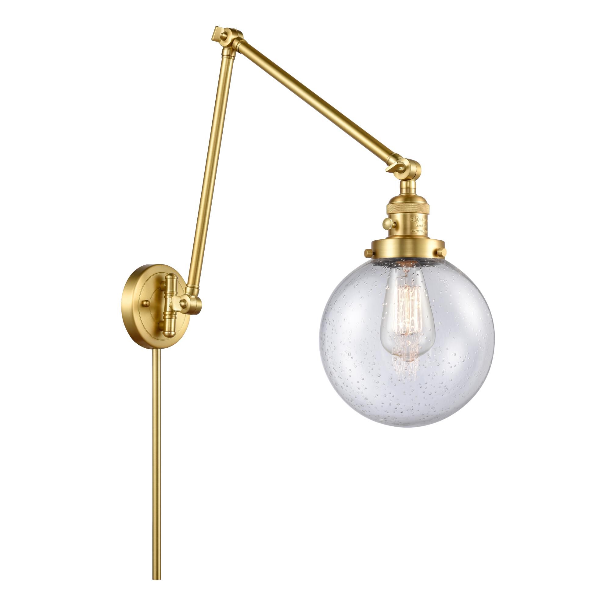 Bruno Marashlian Large Beacon Wall Swing Lamp by Innovations Lighting