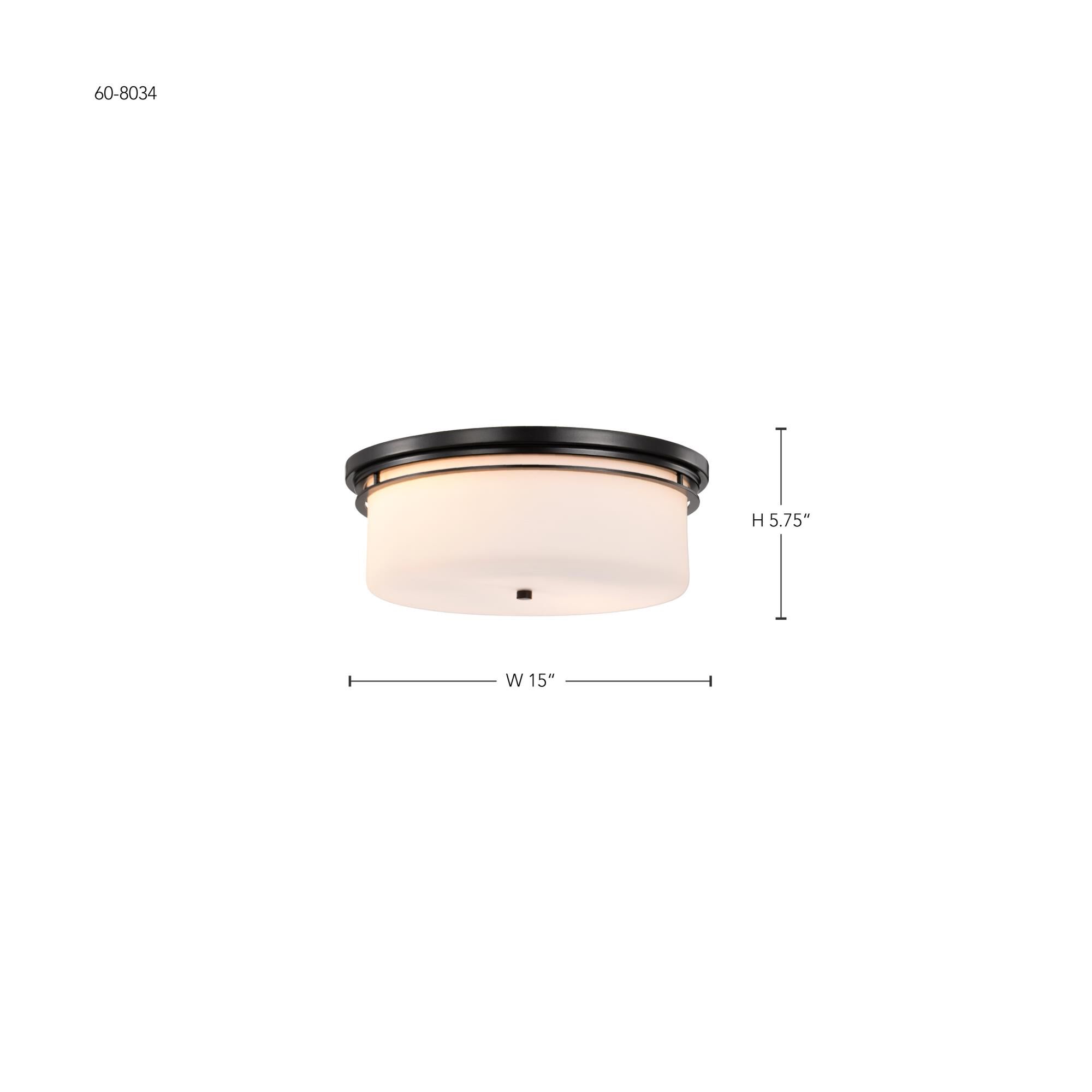 Warren 15 Inch Flush Mount by Nuvo Lighting