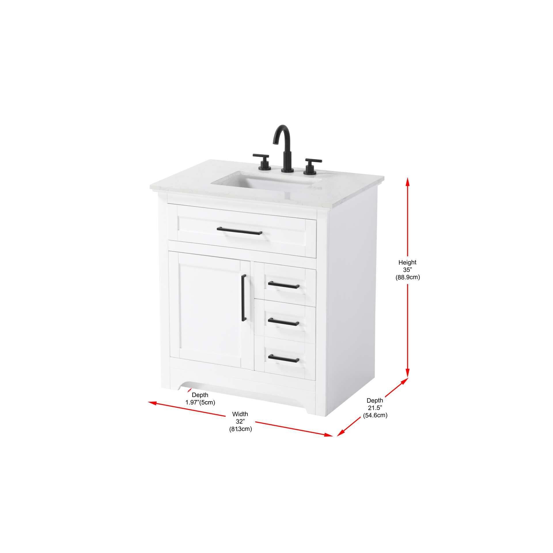 Shown in White finish