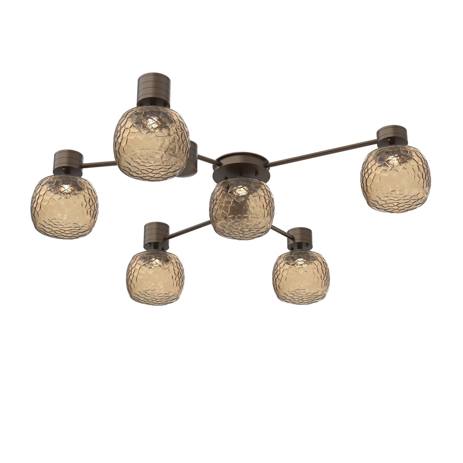 Levi Wilson Vessel 37 Inch Semi Flush Mount by Hammerton Studio