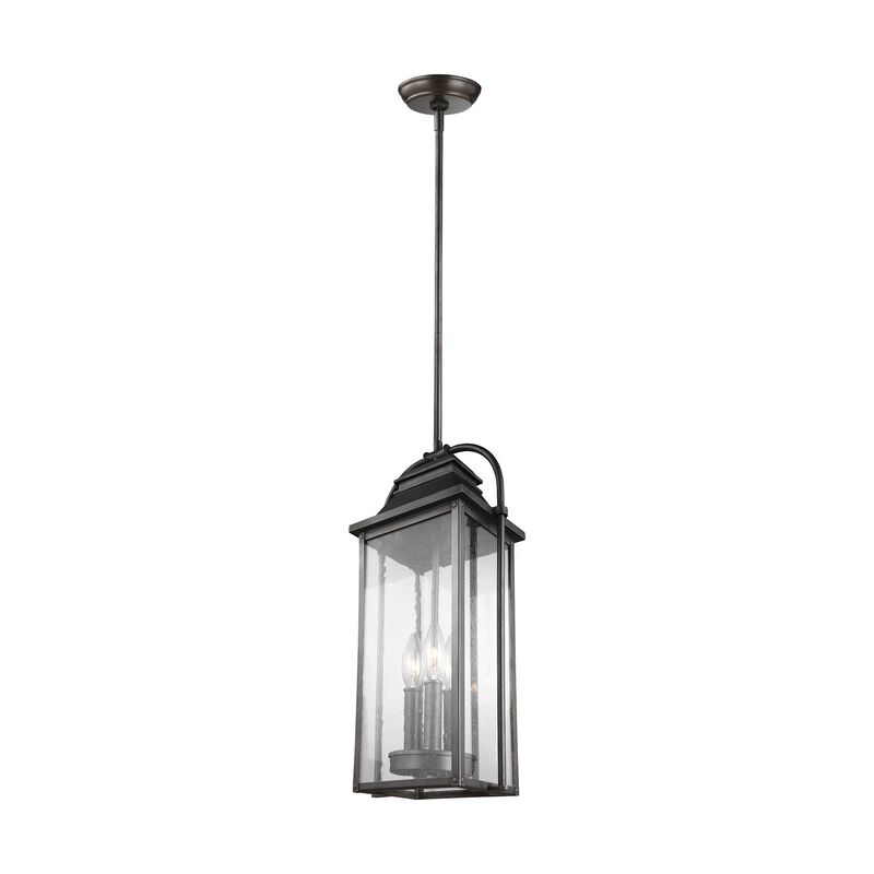 Sean Lavin Wellsworth 18 Inch Tall 3 Light Outdoor Hanging Lantern by Visual Comfort Studio Collection