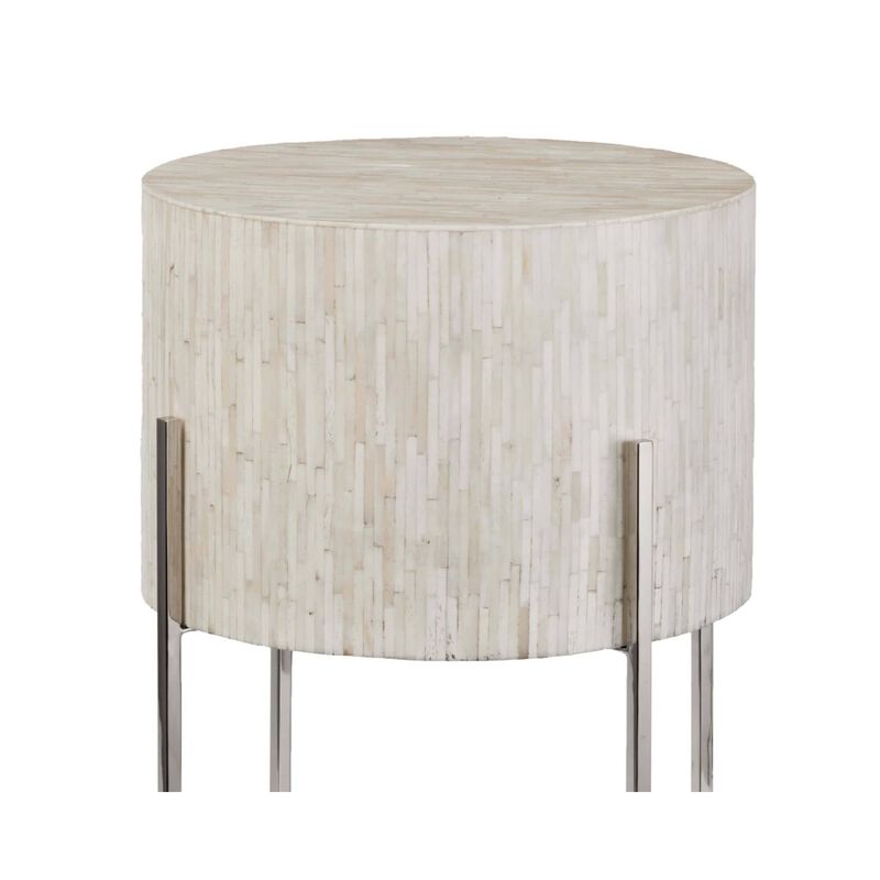 Bone Drum 25 Inch Accent Table by Regina Andrew