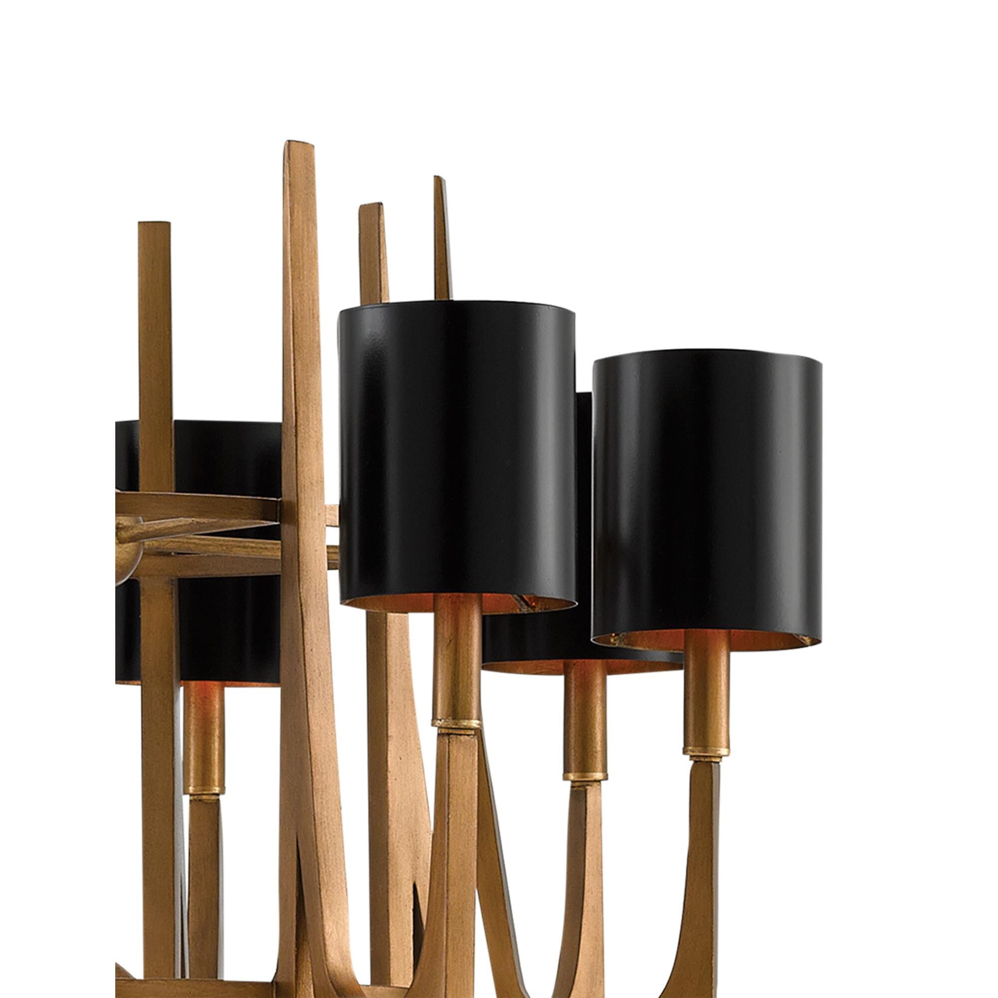 Umberto 32 Inch 8 Light Chandelier by Currey and Company