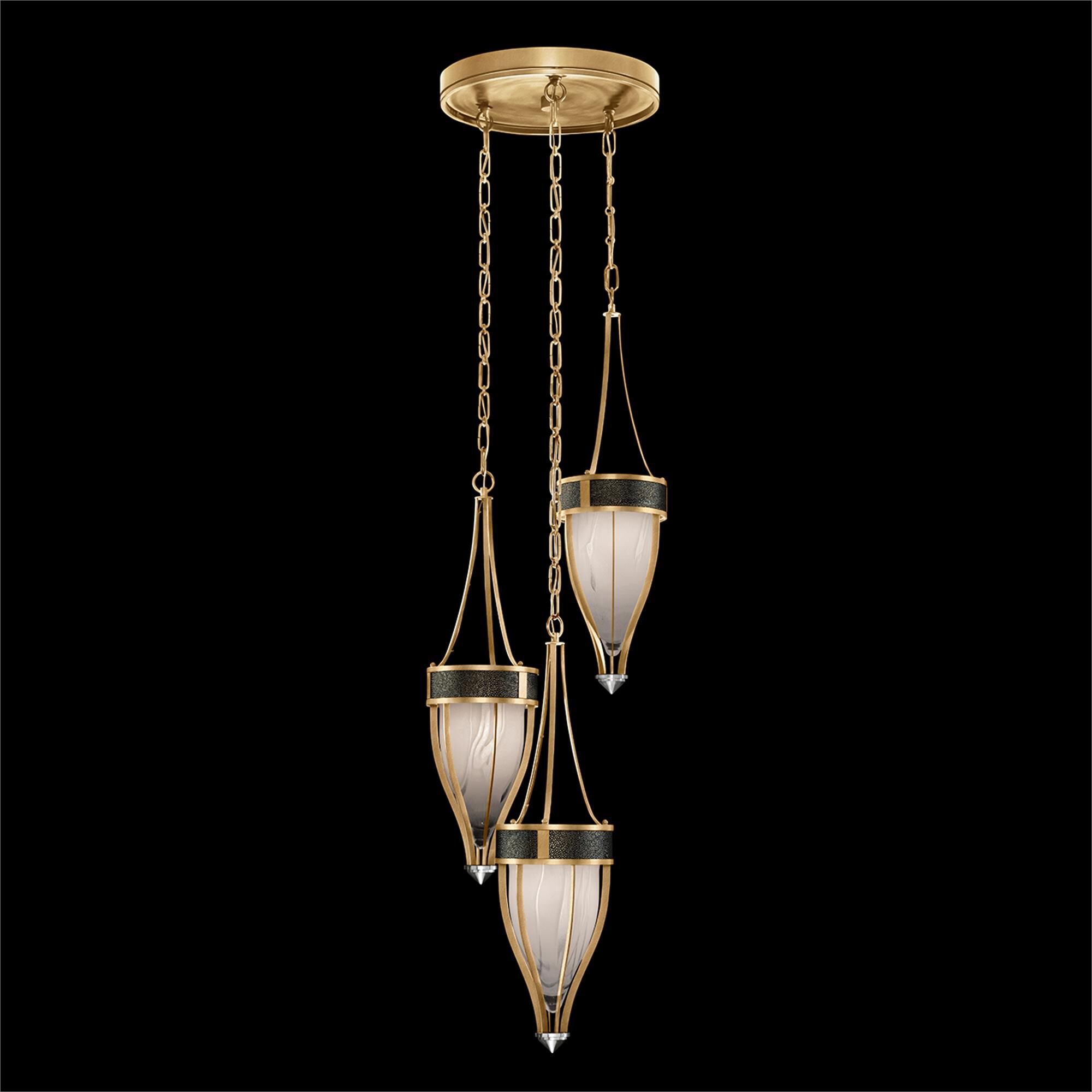 Shown in Gold Leaf and Nickel  finish and Black Knight accent