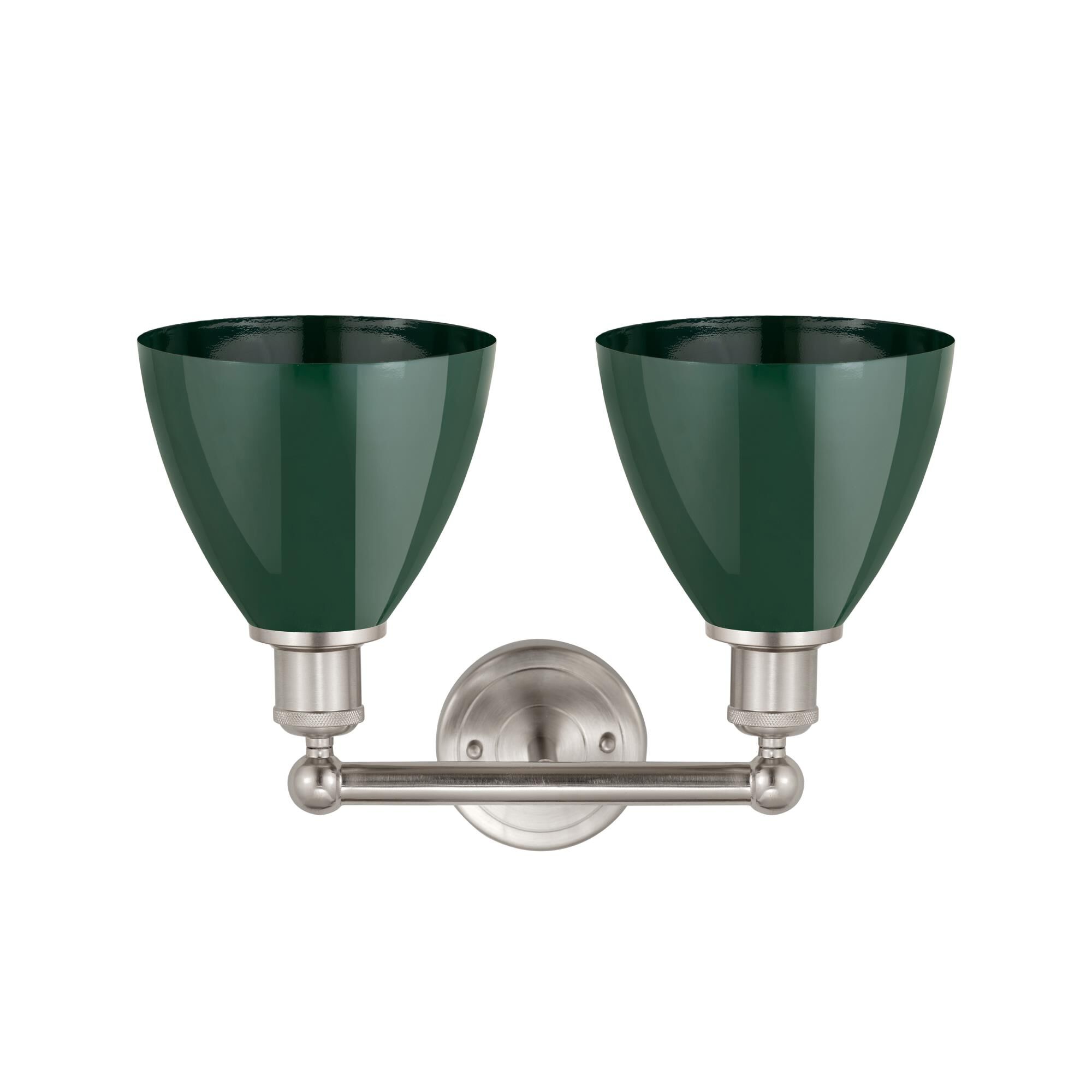 Shown in Satin Nickel finish and Green shade