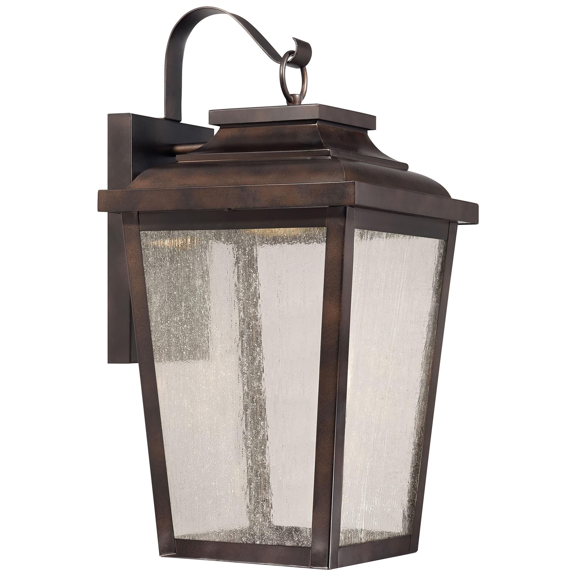 Shown in Chelesa Bronze finish and Clear Seeded glass