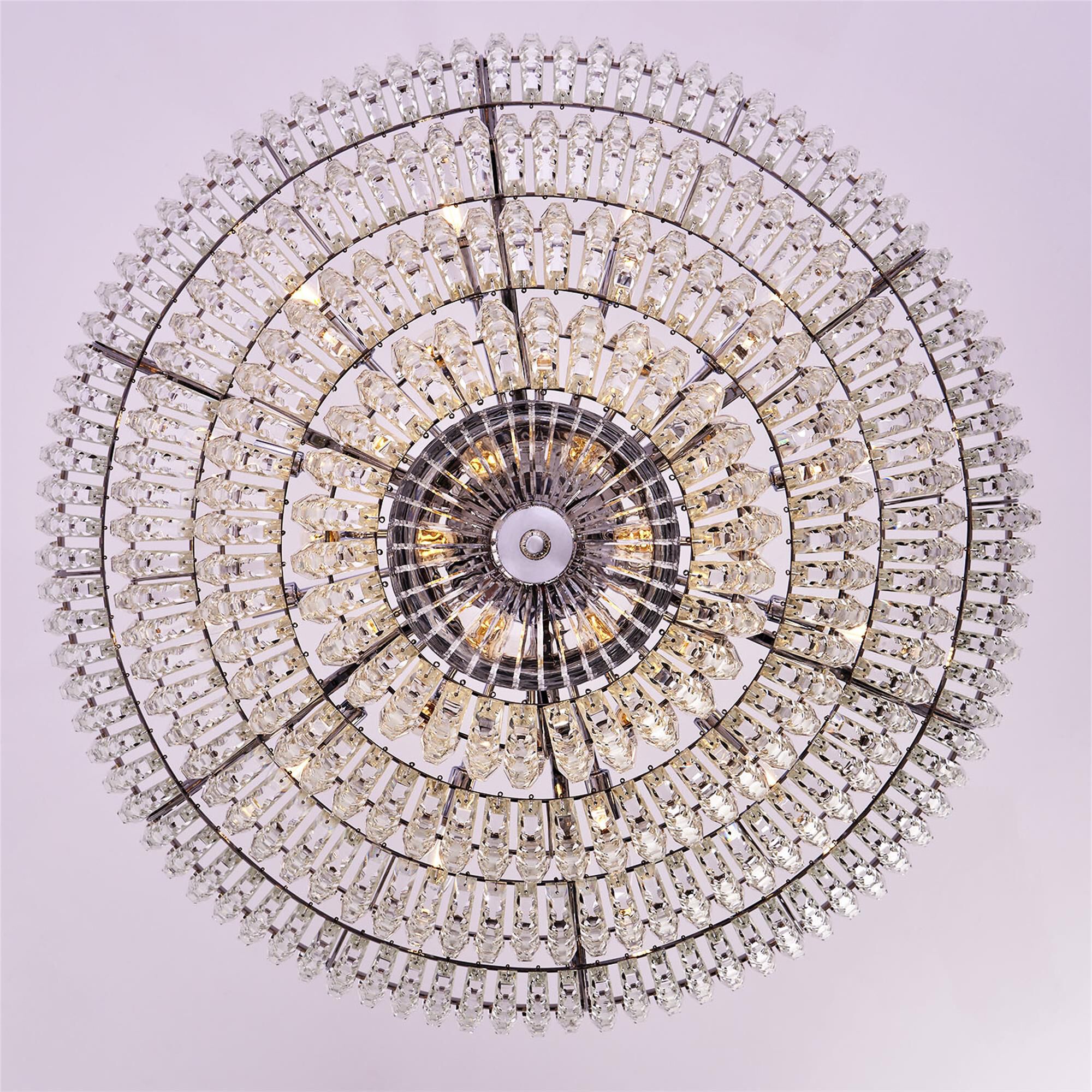 Shown in Chrome finish and Firenze Clear crystal