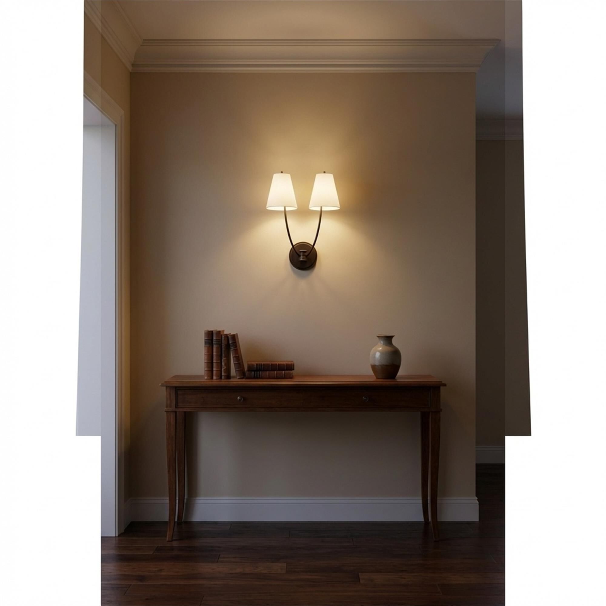 Chapman & Myers Marina 18 Inch 2 Light Wall Sconce,