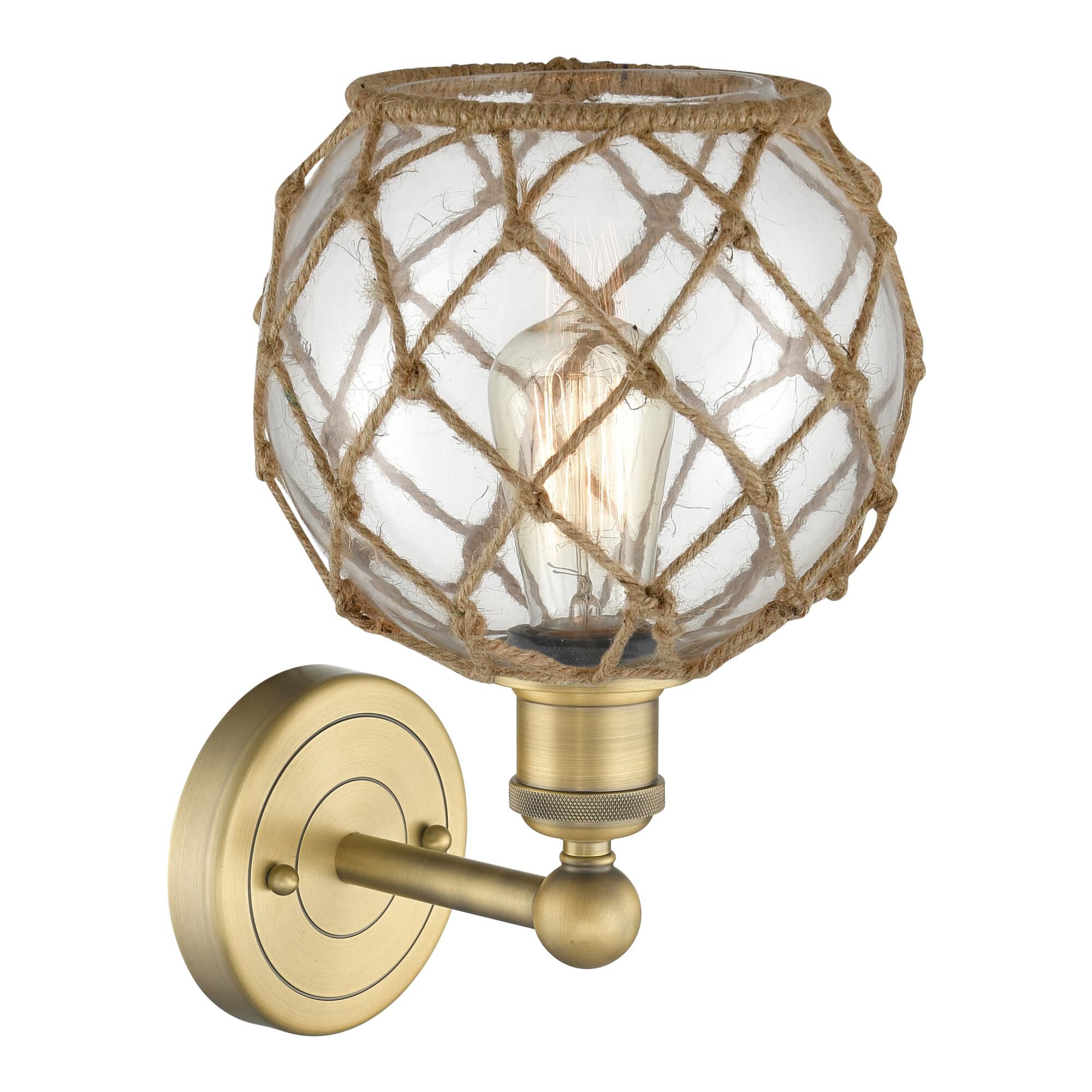 Bruno Marashlian Farmhouse Rope 12 Inch Wall Sconce by Innovations Lighting