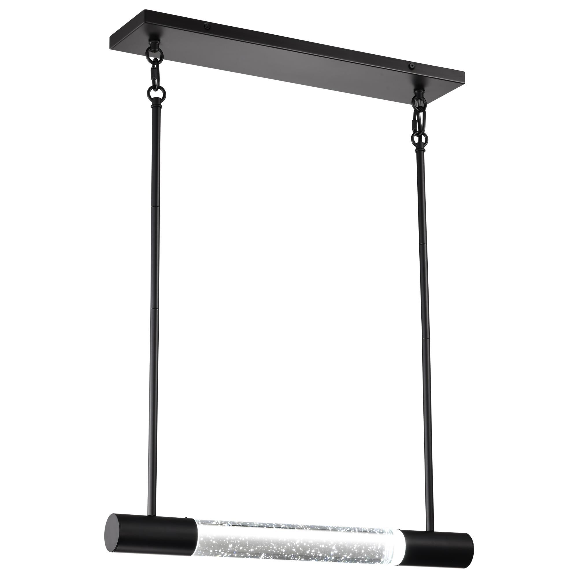 Shown in Matte Black finish and K9 Bubble Crystal glass