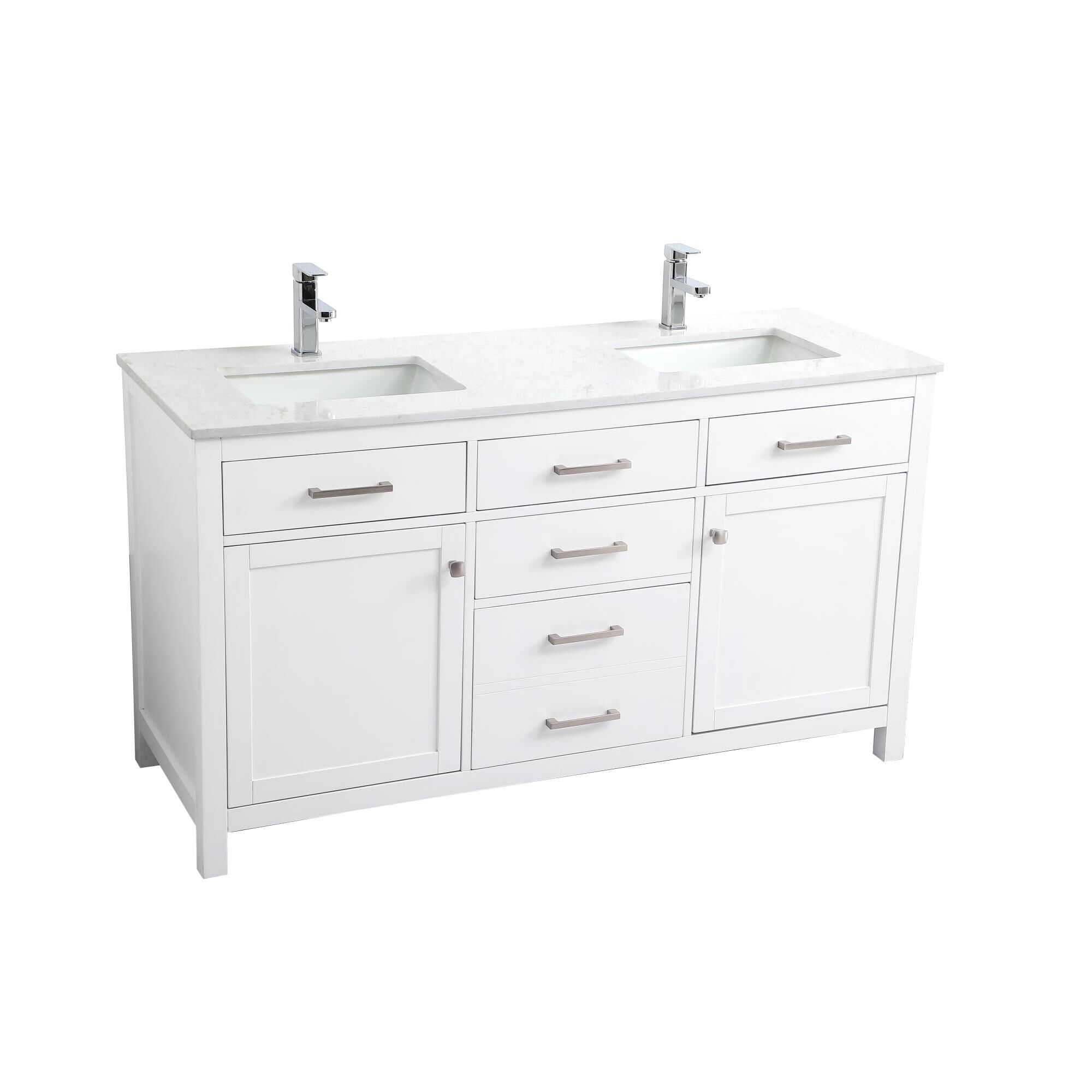 Lewis 60 Inch Bath Vanity by Elegant Decor
