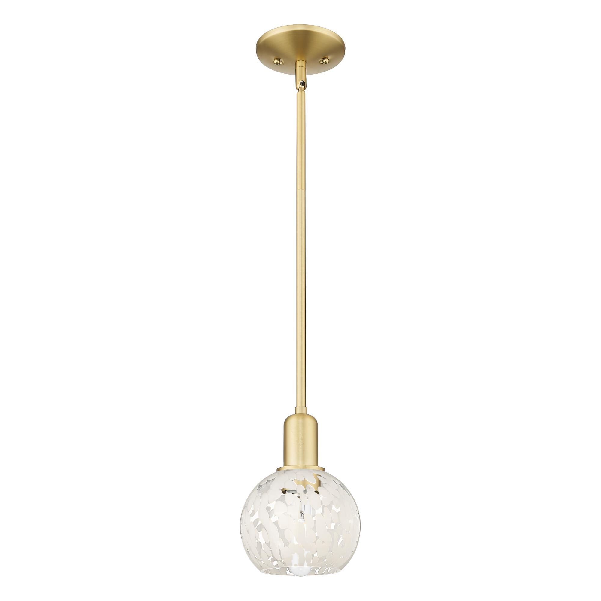 Bruno Marashlian White Mouchette 6 Inch Mini Pendant by Innovations Lighting