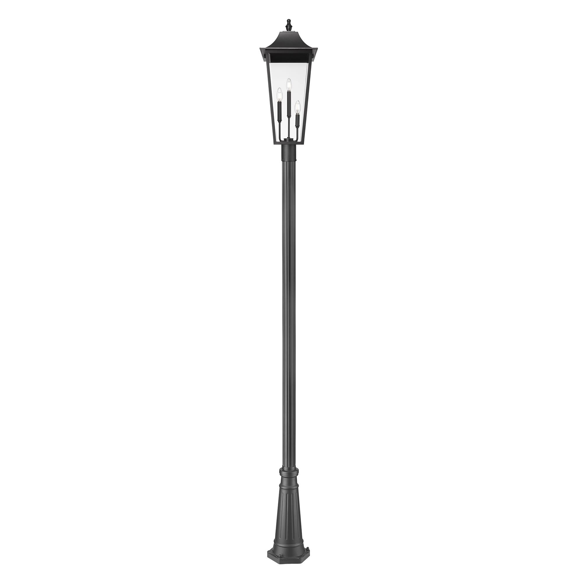 Shown in Black finish and Clear Beveled glass and Clear Beveled shade