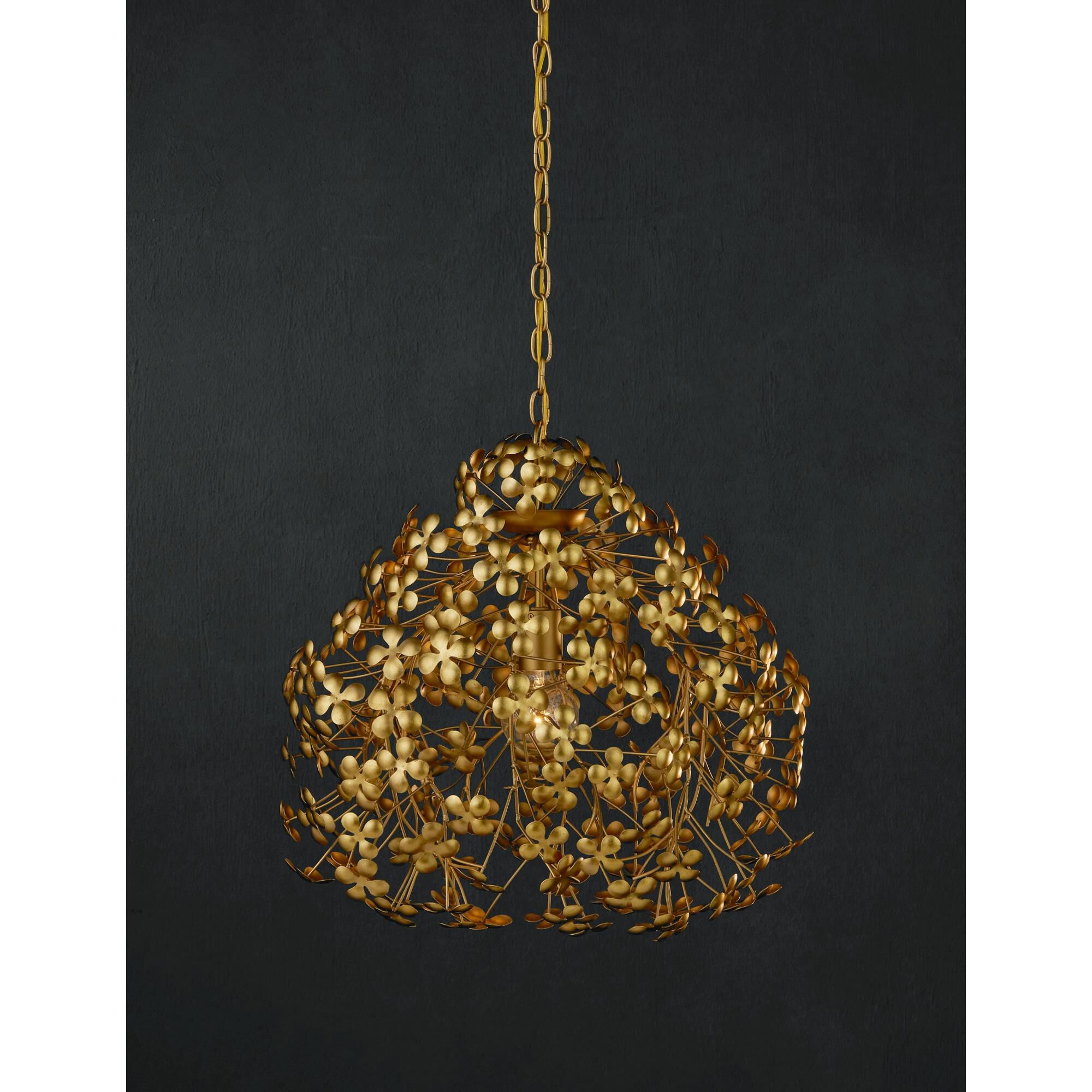 Currey and Company Cloverfield 23 Inch Large Pendant