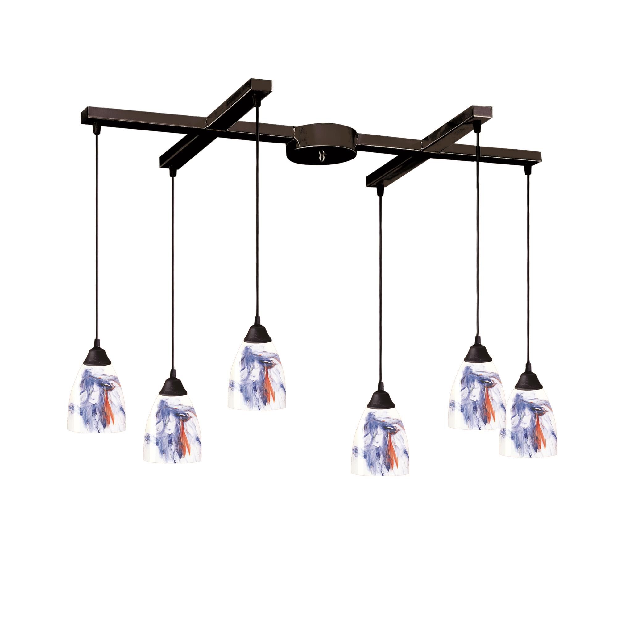 Classico 33 Inch 6 Light Linear Suspension Light by ELK Lighting
