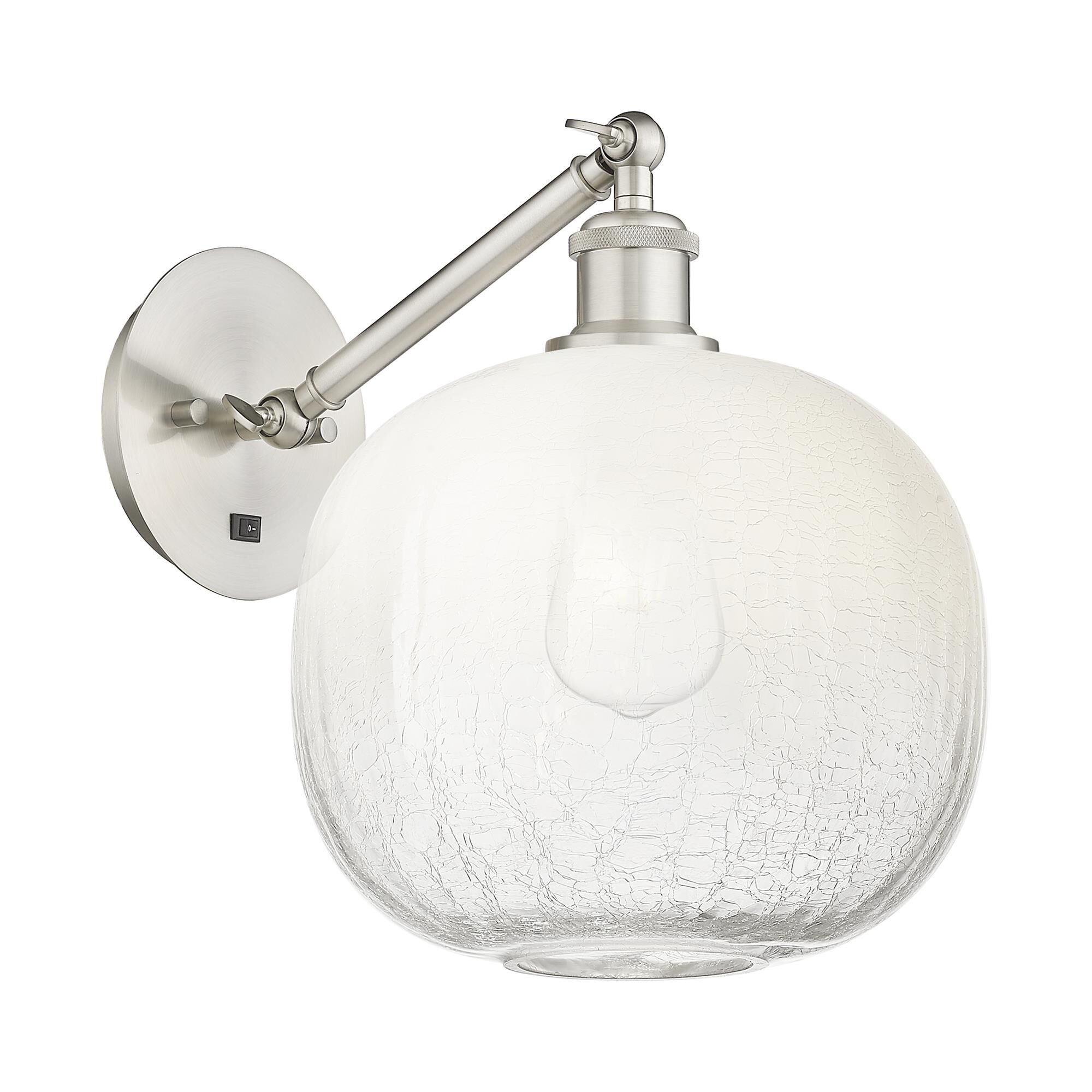Shown in Brushed Satin Nickel finish and Opal glass