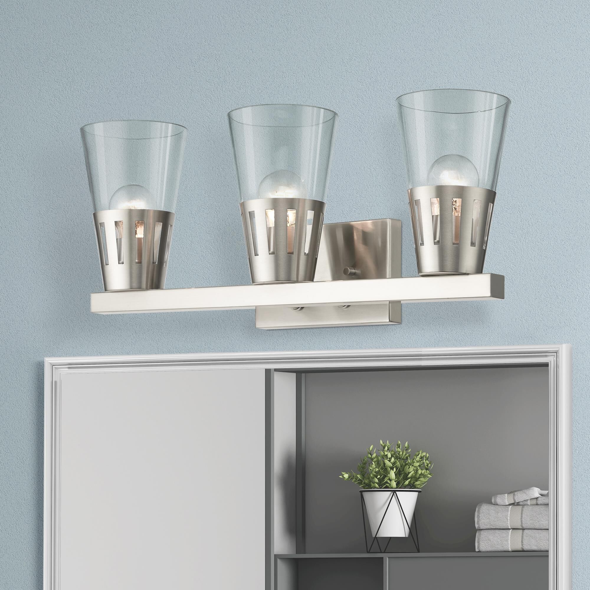 Bennington 23 Inch 3 Light Bath Vanity Light by Livex Lighting