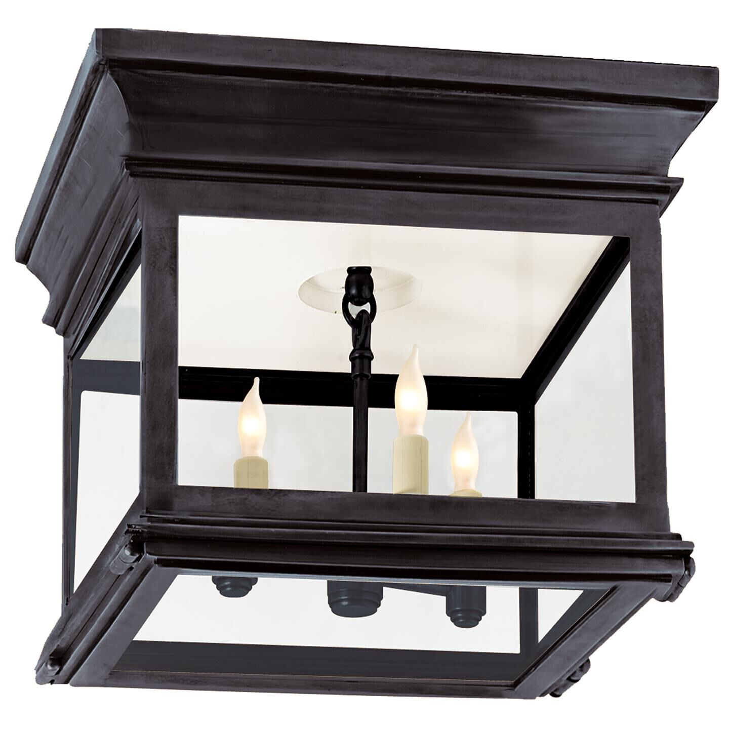 Chapman & Myers Club 9 Inch 3 Light Flush Mount by Visual Comfort Signature Collection