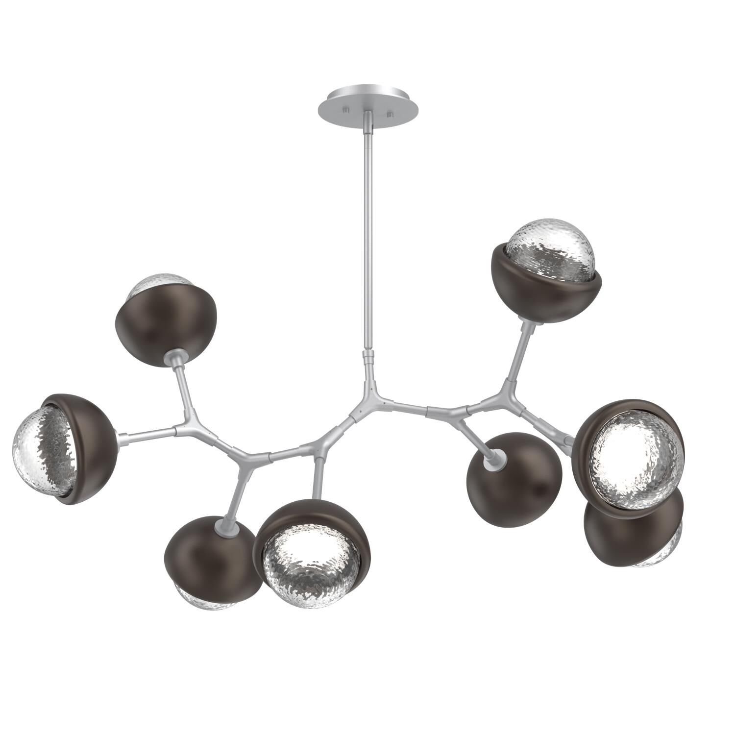 Levi Wilson Cabochon 38 Inch Linear Suspension Light by Hammerton Studio