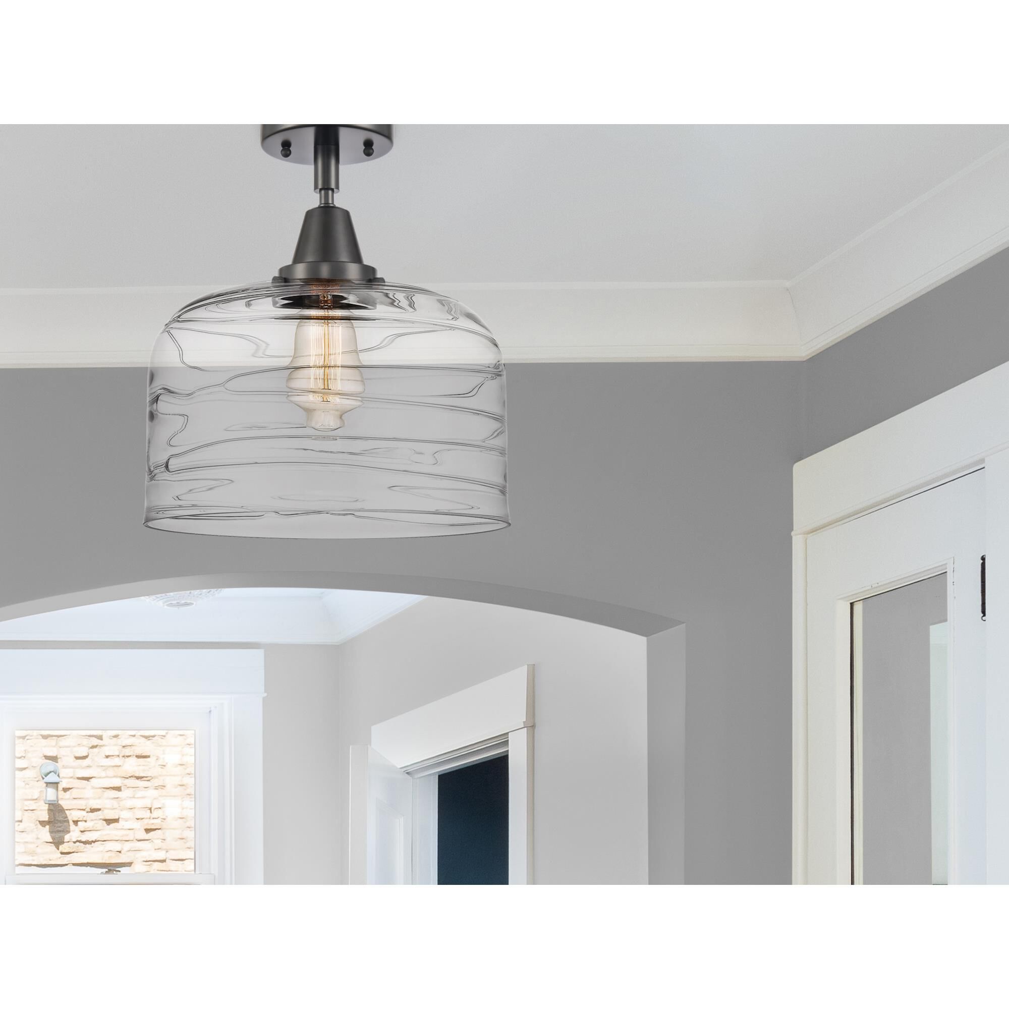 Bruno Marashlian Bell 12 Inch 1 Light Flush Mount by Innovations Lighting