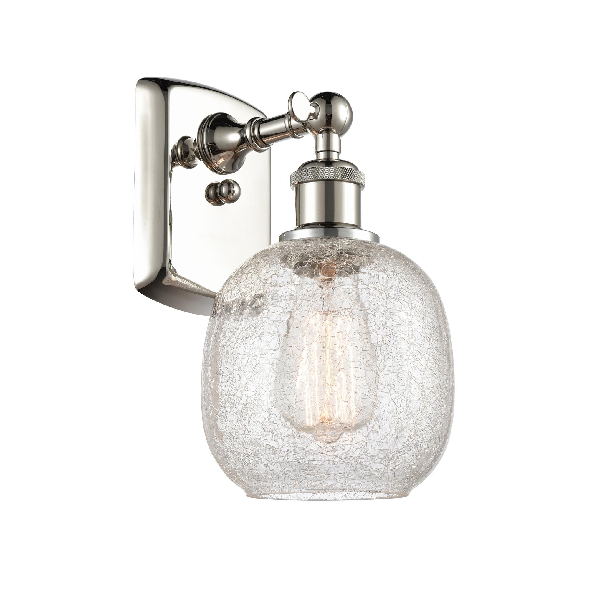 Shown in Polished Nickel finish and Sphere glass and Glass shade