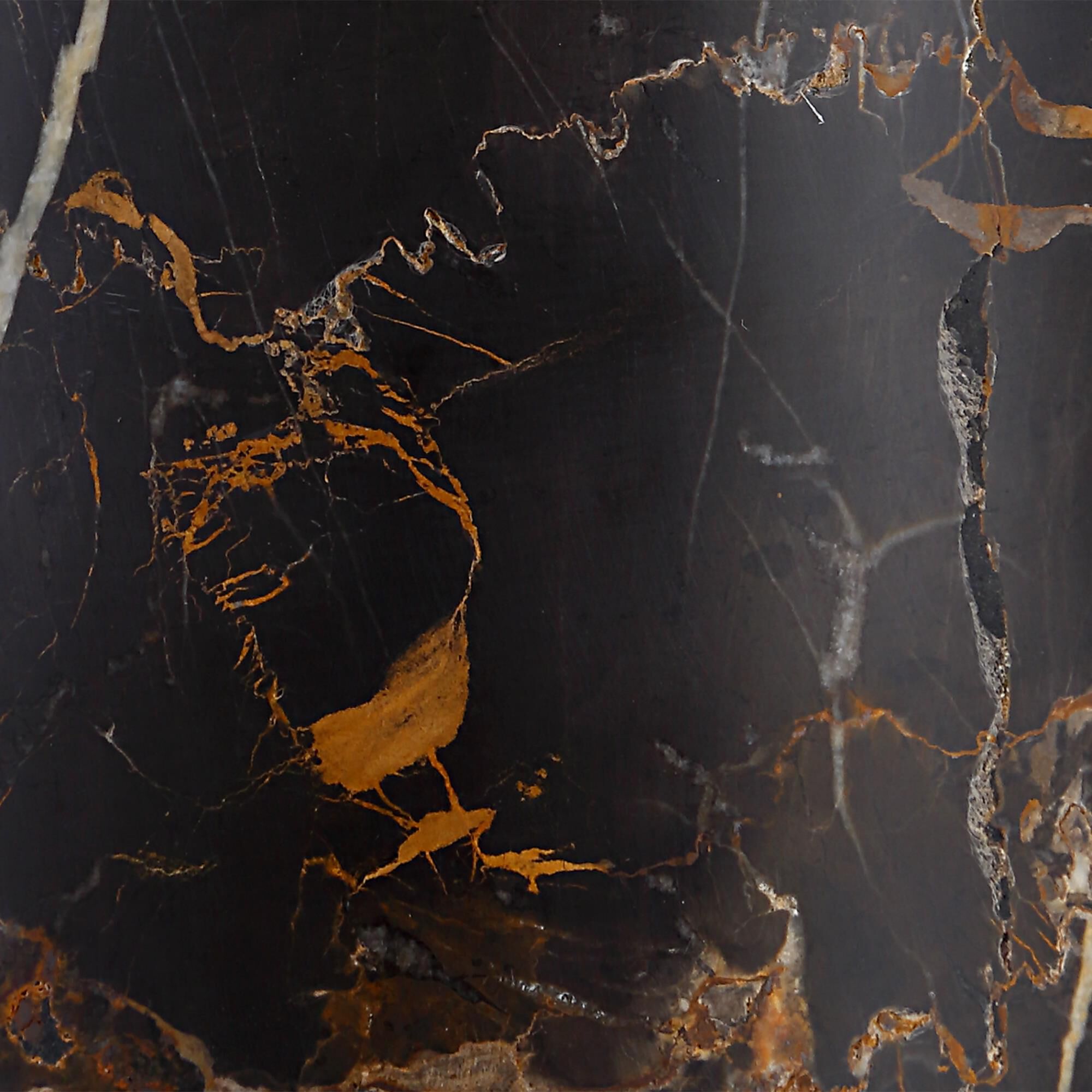 Shown in Black, Brass and Brown finish and Round Hardback shade