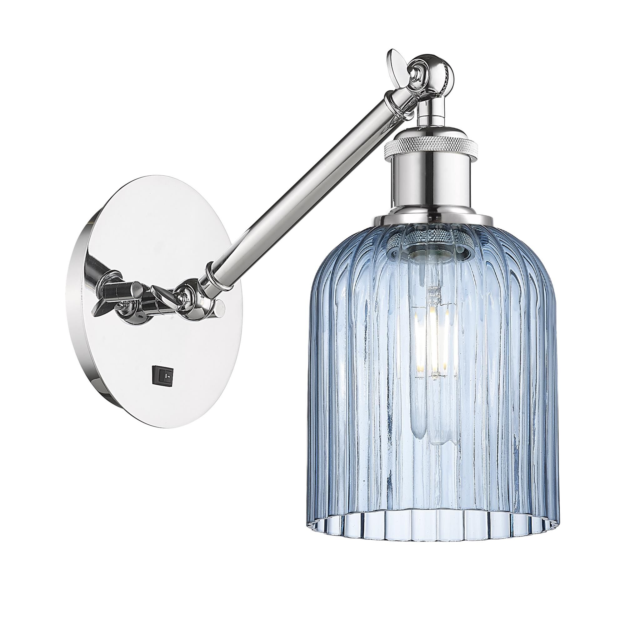 Shown in Polished Chrome finish and Princess Blue shade