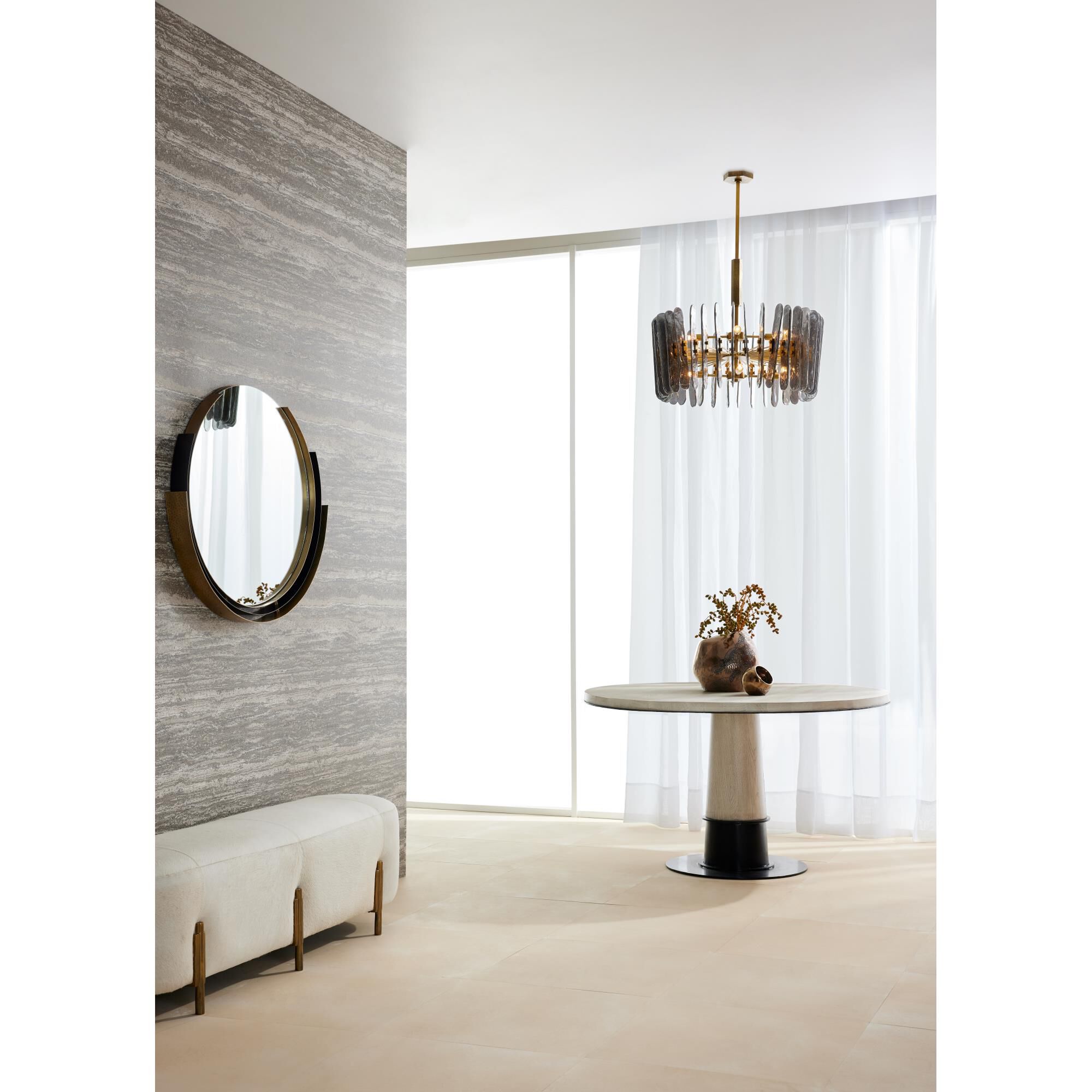 Klaus 25 Inch 8 Light Chandelier by Arteriors Home