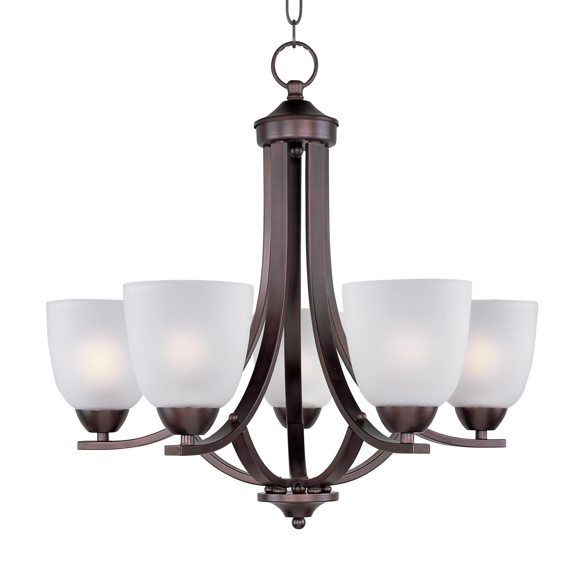 Shown in Oil Rubbed Bronze finish and Frosted glass