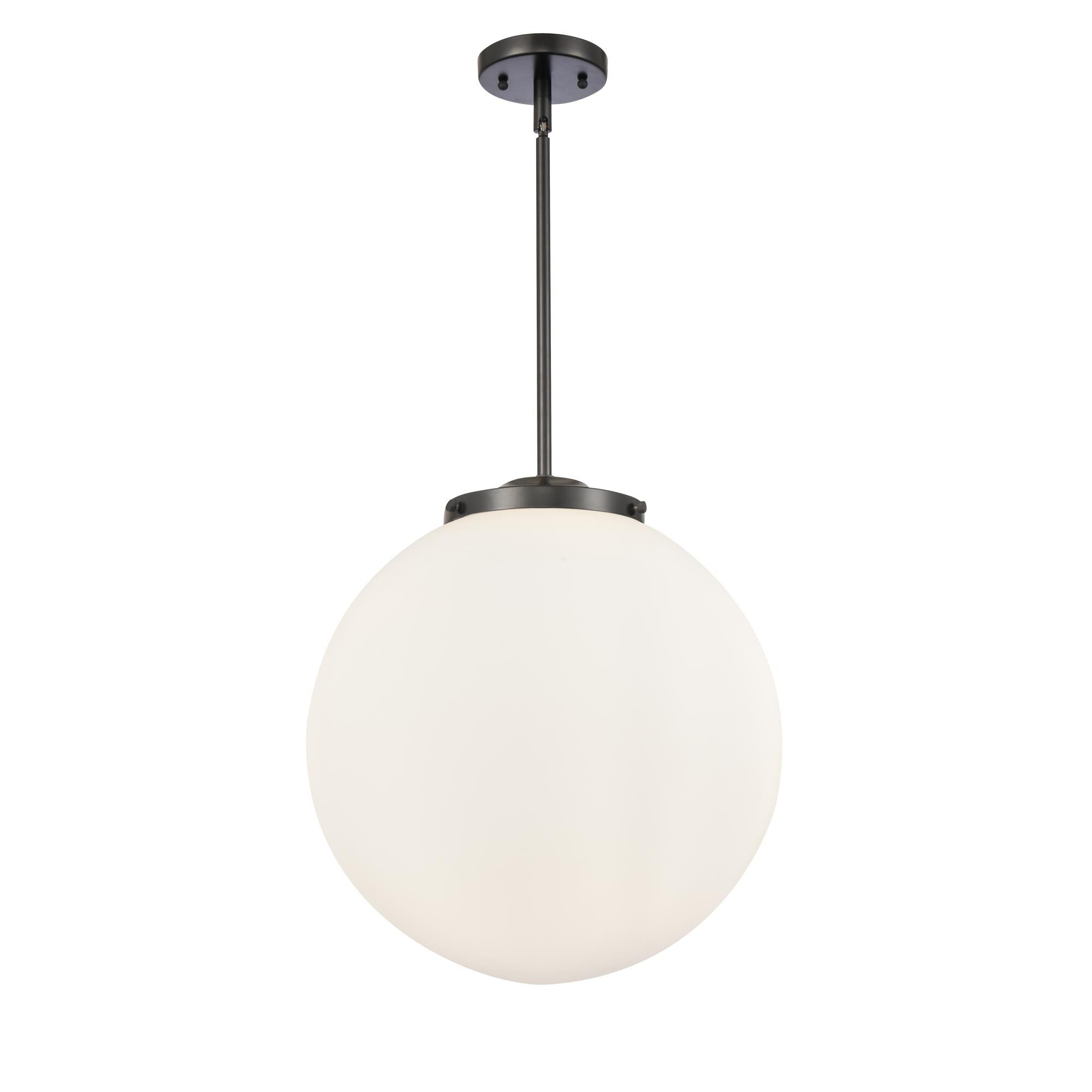 Shown in Matte Black finish and Matte White Cased Beacon glass
